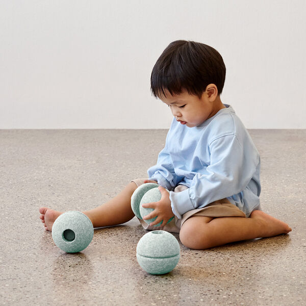 3 x skumbolde, ocean mint/forest green, MODU