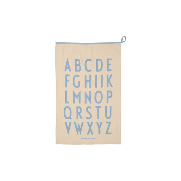 Premium Classic Viskestykke, light blue, Design Letters