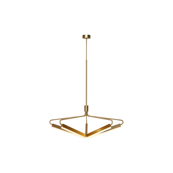 Angel 5 500 Wide Chandelier, brass, Rubn