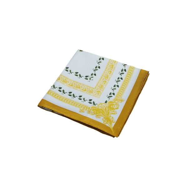 Green Flower Circle silketørklæde, Flora Danica Denmark