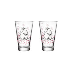 Mumi Glas 2 stk. K&aelig;rlighed, Moomin Arabia