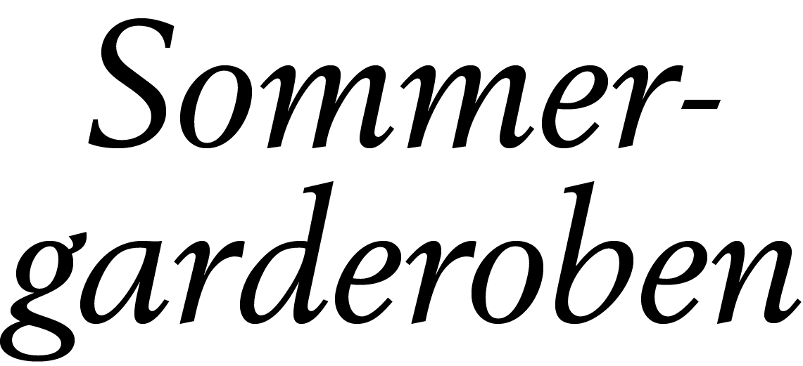 Sommergarderoben