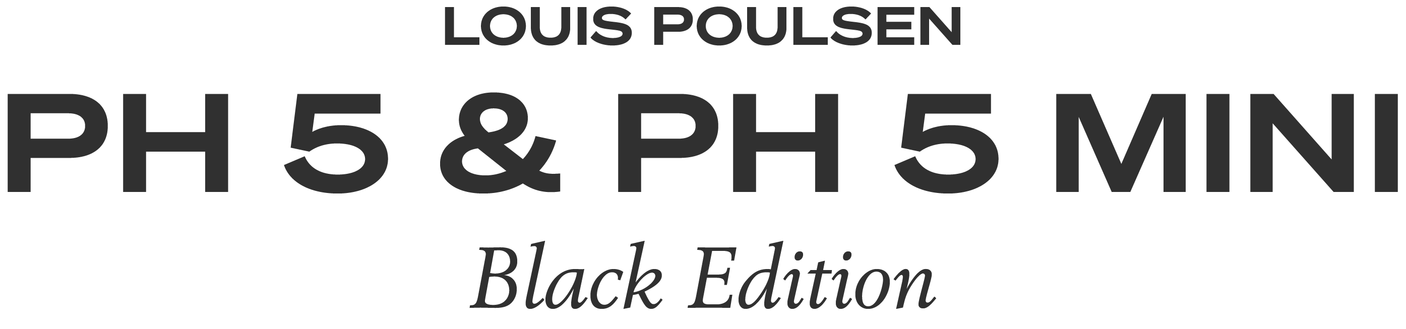 Louis Poulsen | PH5 & PH5 Mini Black Edition