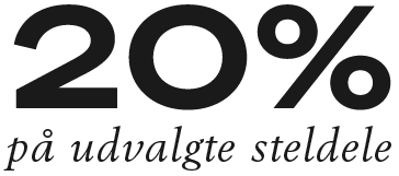 20% på udvalgte steldele
