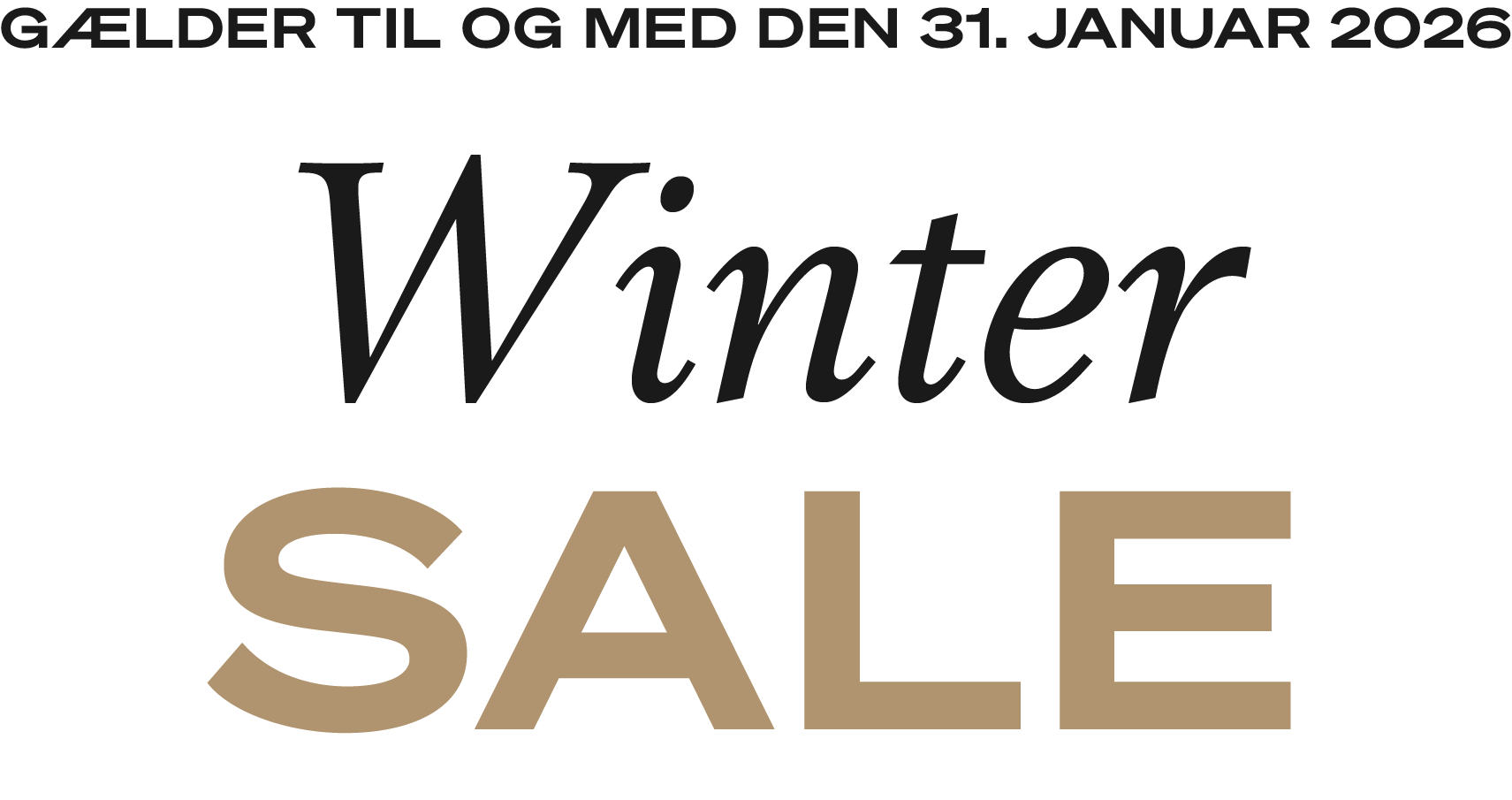 Winter SALE | Shop lamper på tilbud