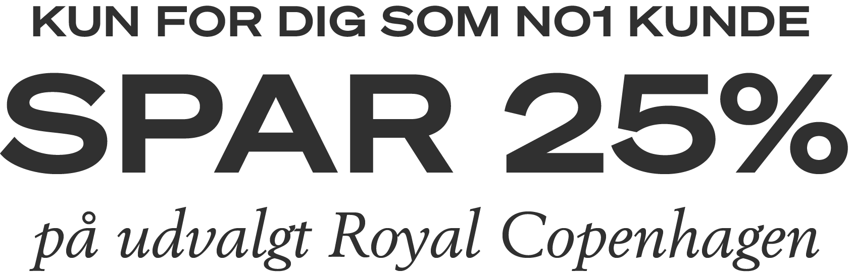 Shop Royal Copenhagen og spar 25% på udvalgte varer
