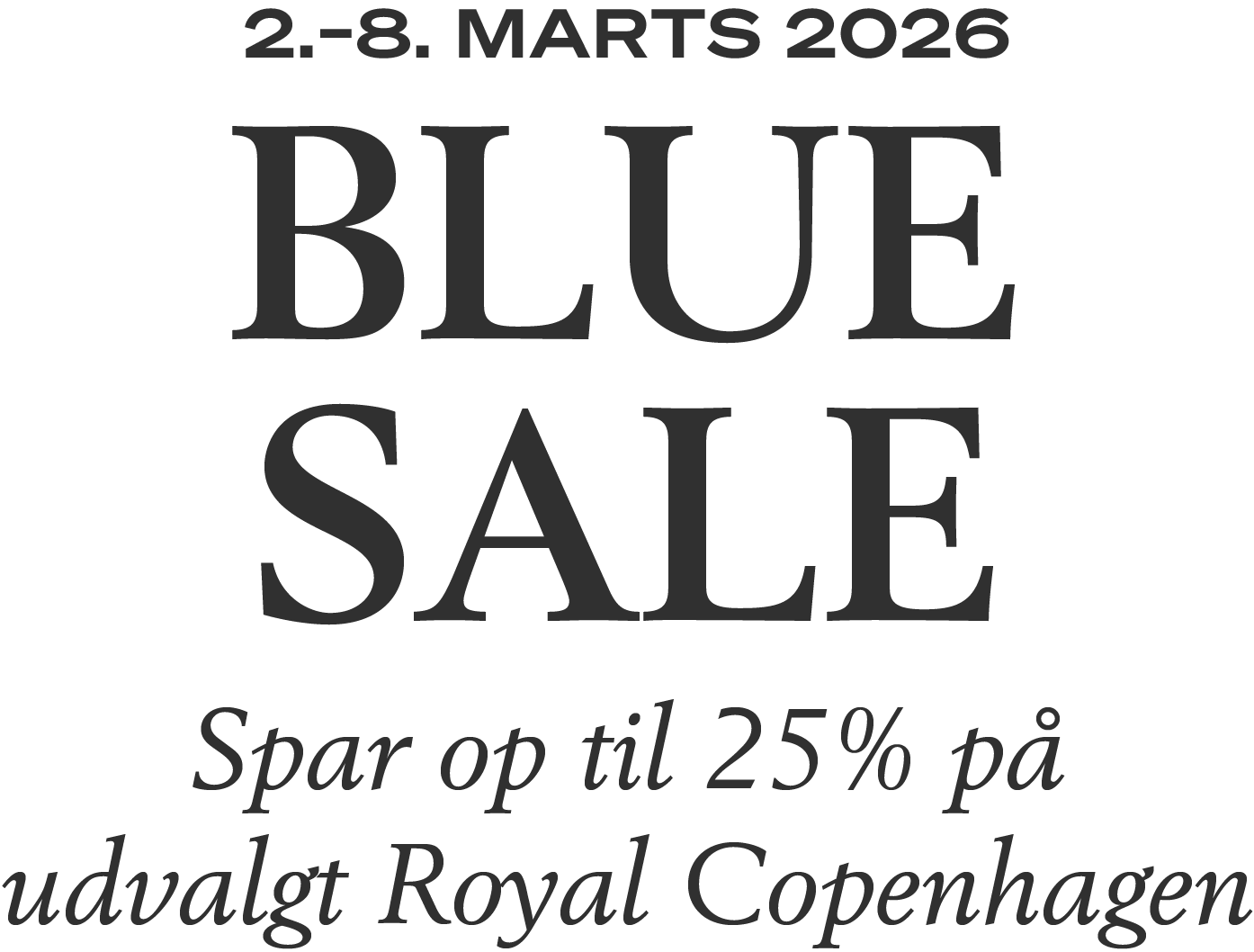 Shop Blue Sale hos Illums Bolighus