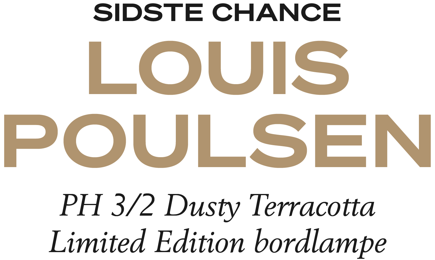 Shop Louis Poulsen PH 3/2 Dusty Terracotta bordlampe