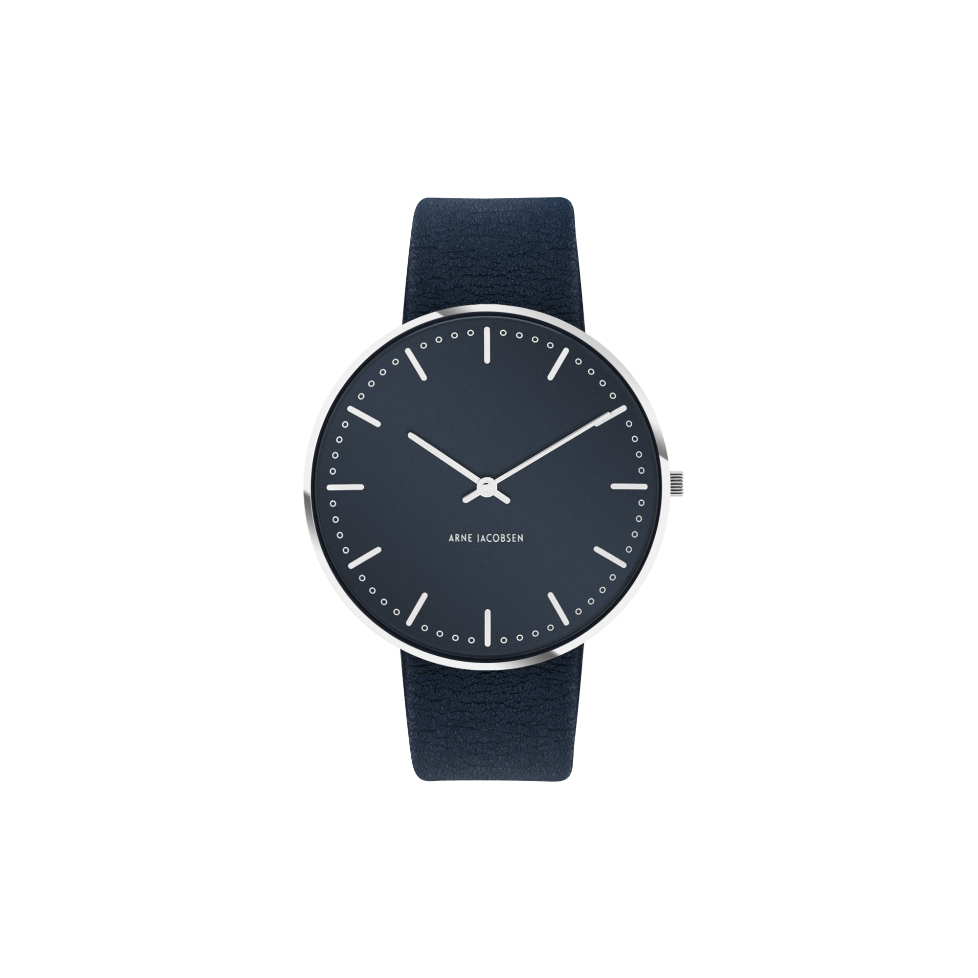 Arne Jacobsen Watches - City Hall armbåndsur, oxford blue/steel/oxford blue - 40mm