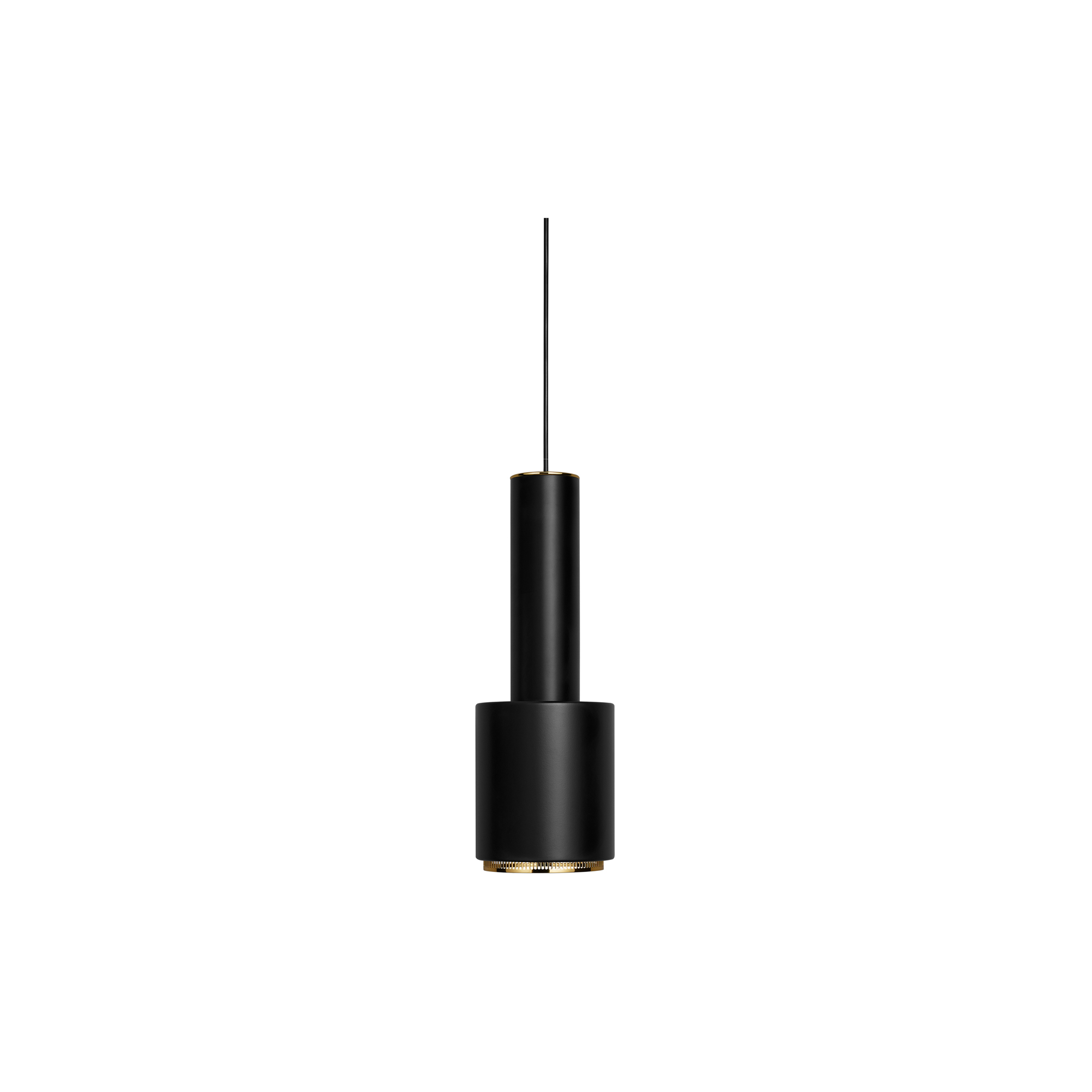 Artek - Pendant Light A110 “Hand Grenade”, black/brass-plated