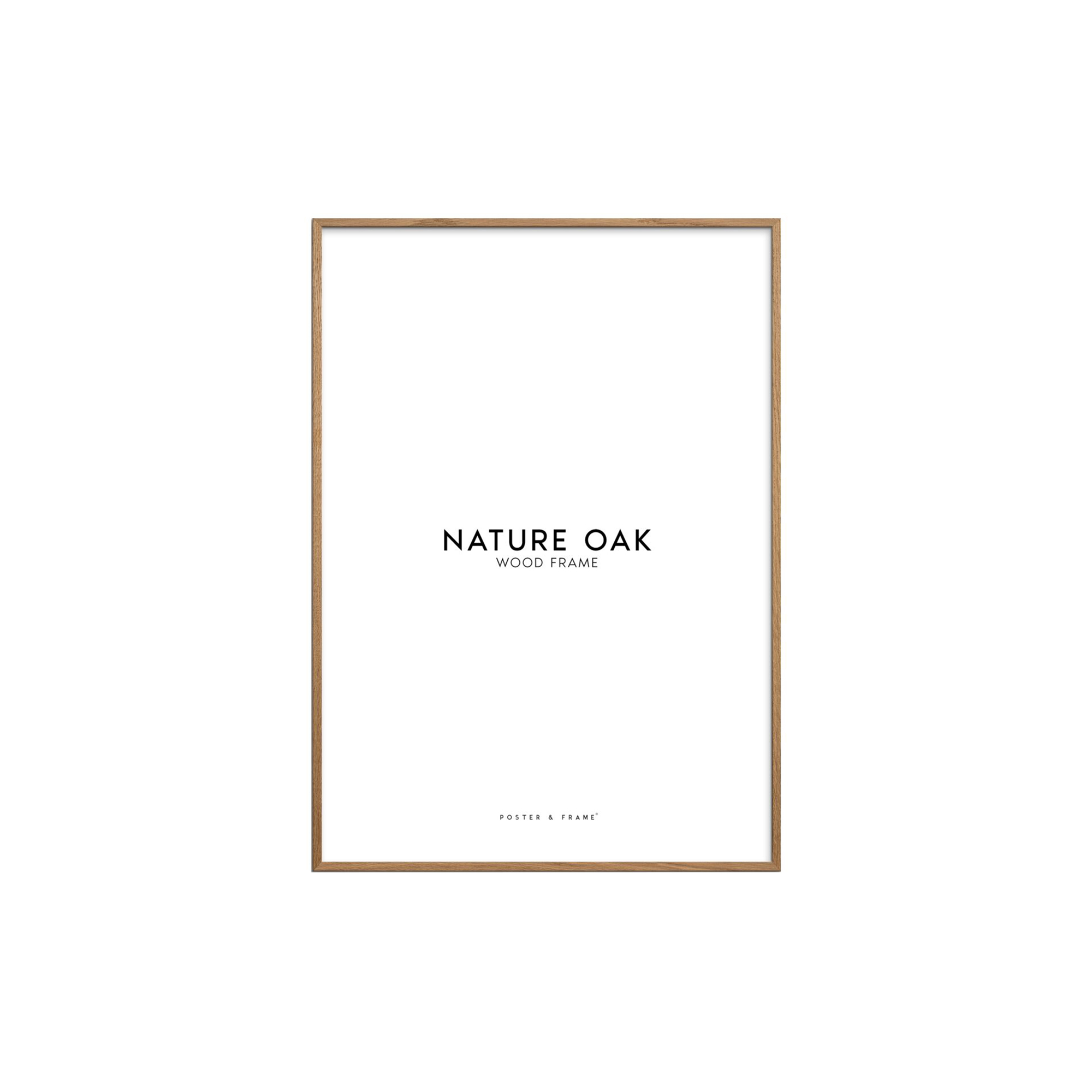 Poster & Frame - Wood Frame, oak - A3