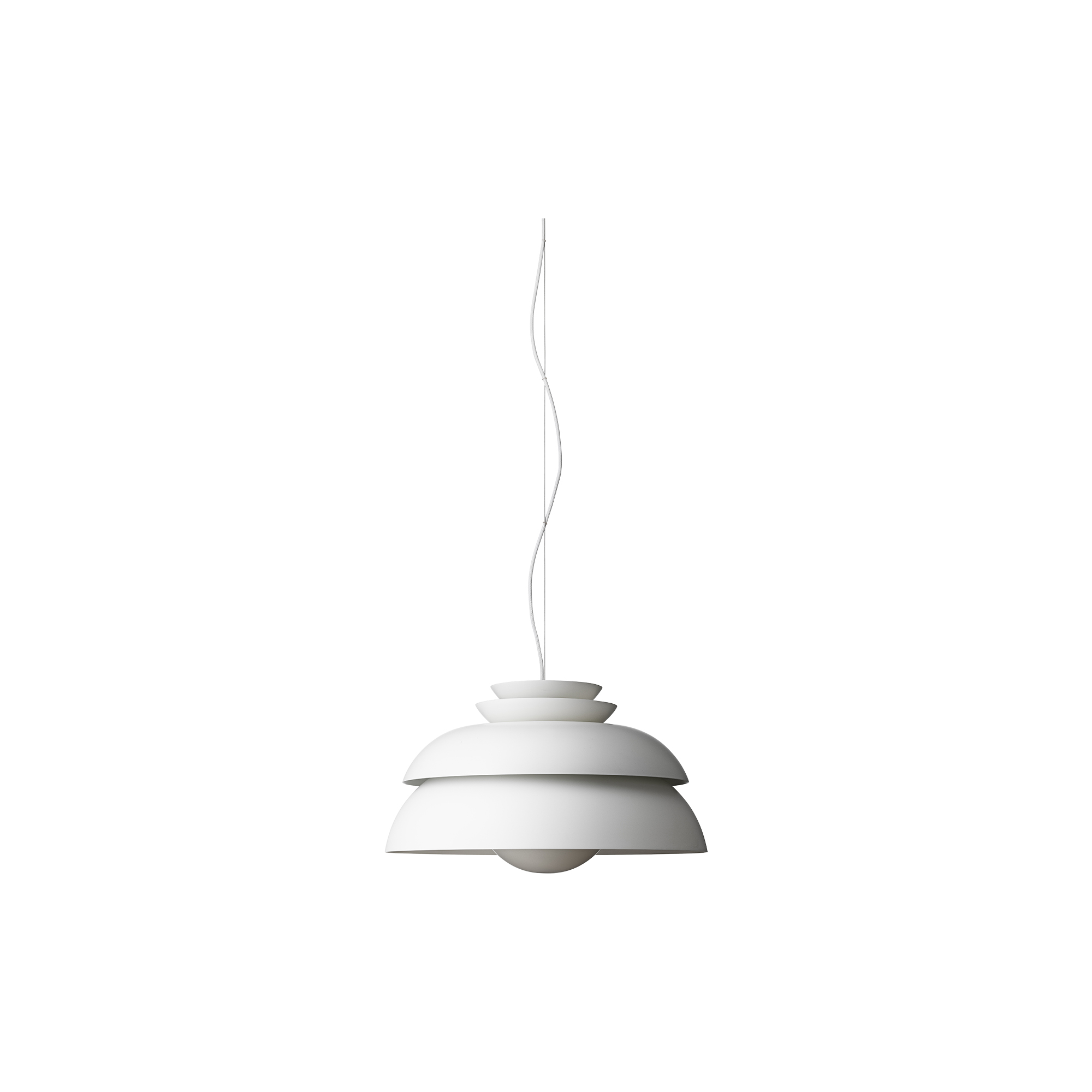 Fritz Hansen - Concert P3 pendel, hvid - H: 32 x Ø 55 cm.