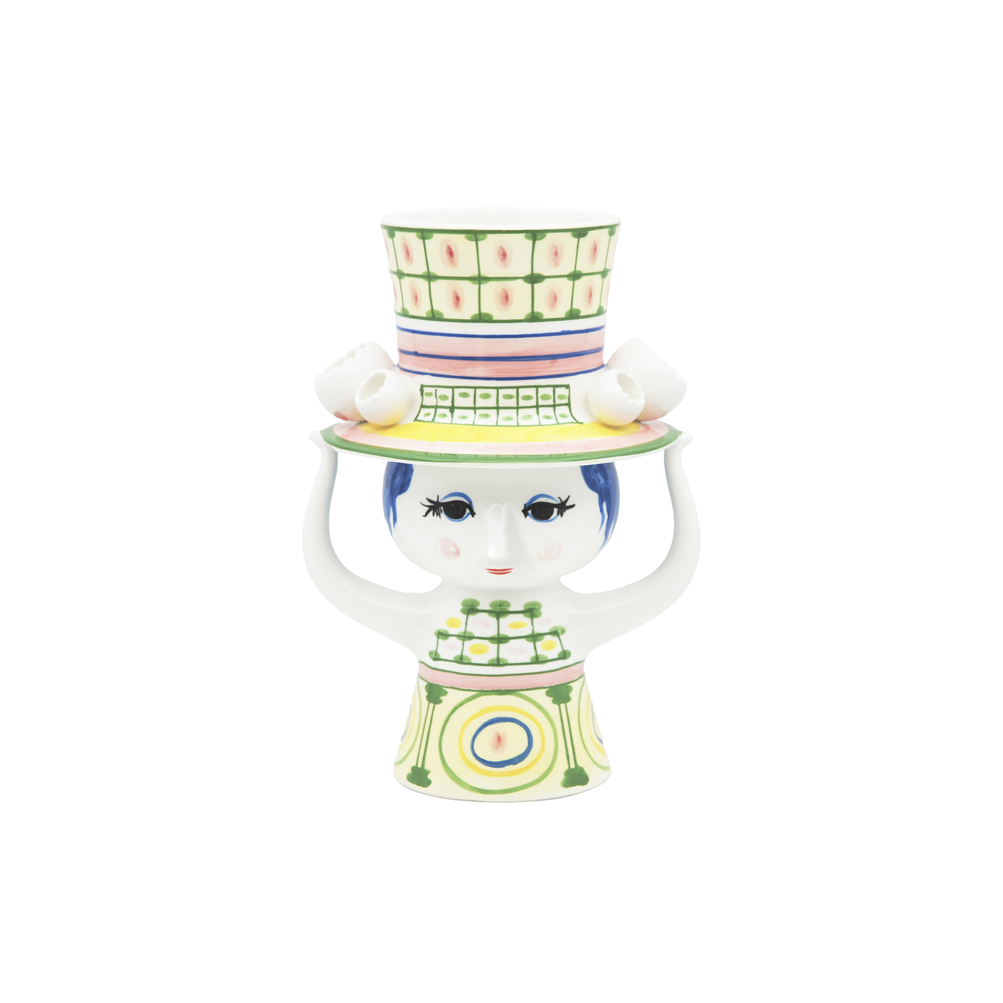 Bjørn Wiinblad - Lady with Hat vase, grøn