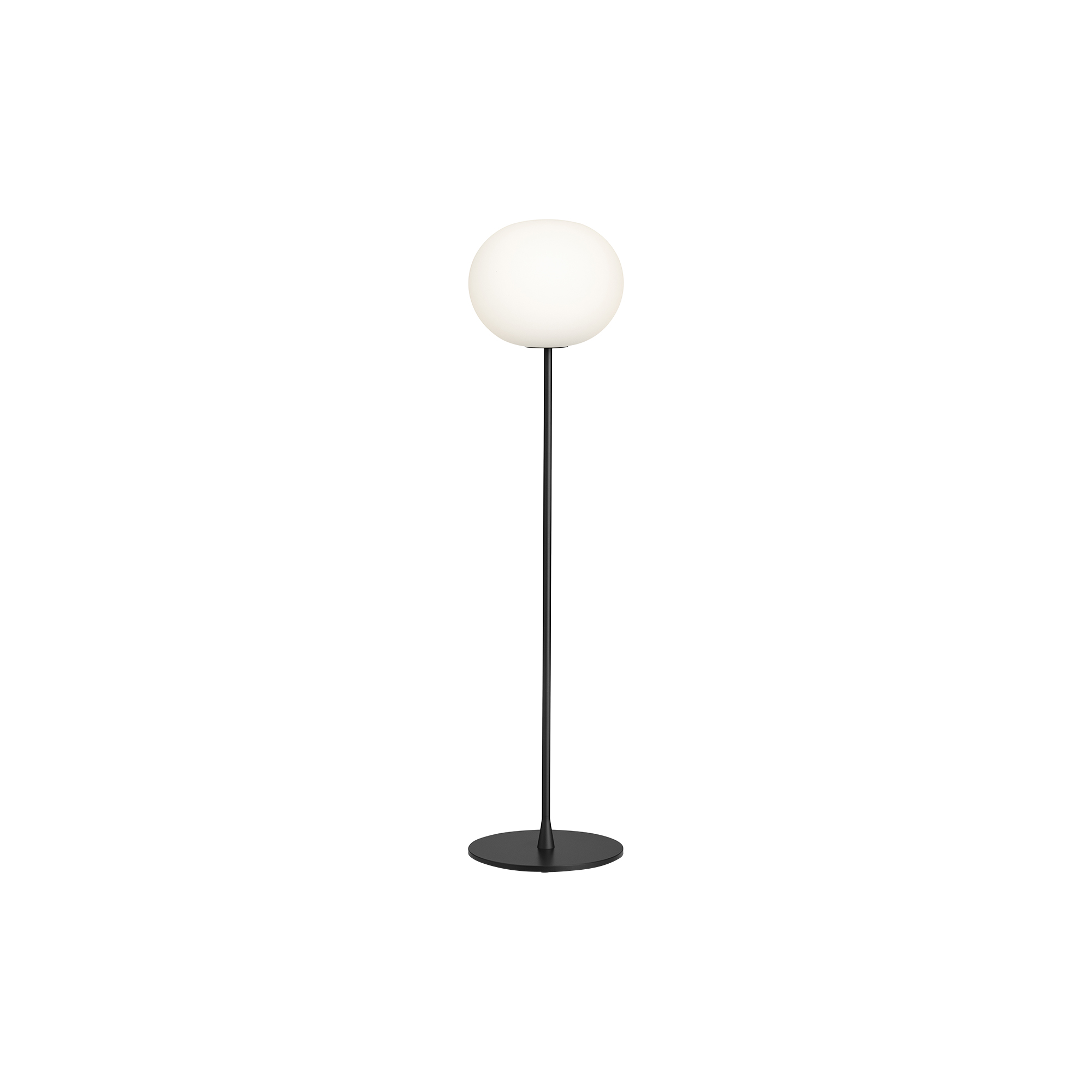 Flos - Glo-Ball F1 Floor Lamp, black/opal