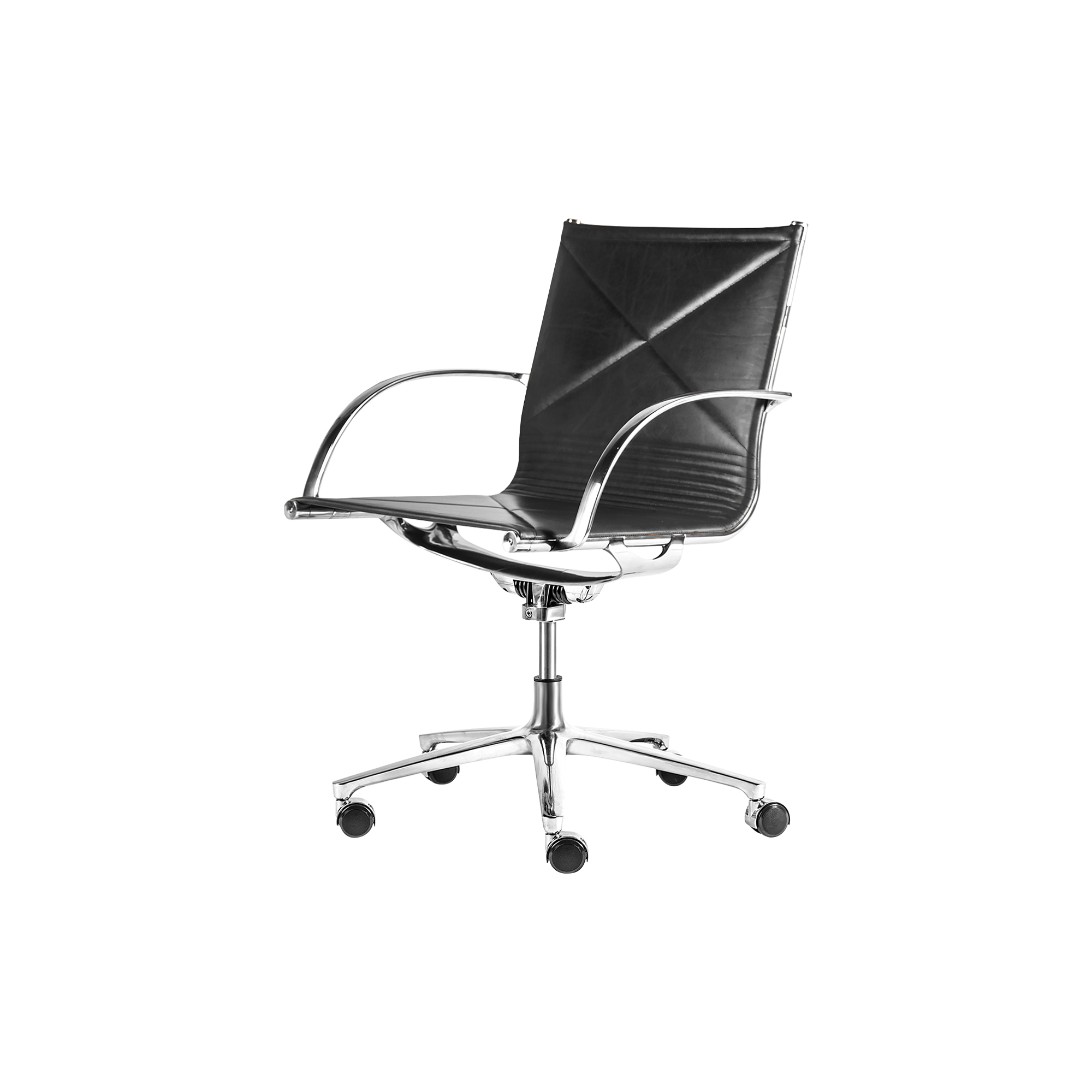 Montana Furniture - JOINT 1211 kontorstol, sort, JOINT 1211 - H: 86-93 x B: 69 x D: 69 cm.