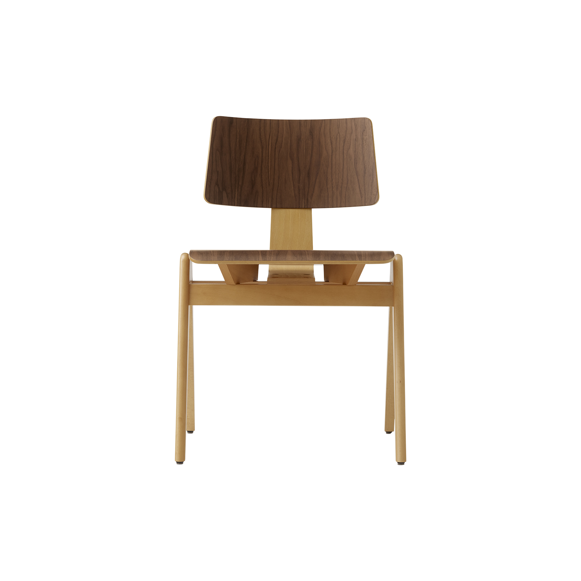 &Tradition - Daystak RD1 Side Chair, beech/walnut
