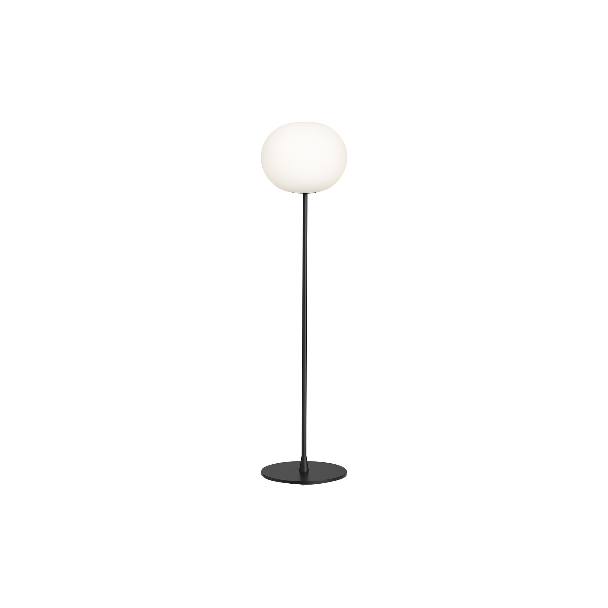 Flos - Glo-Ball F3 Floor Lamp, black/opal