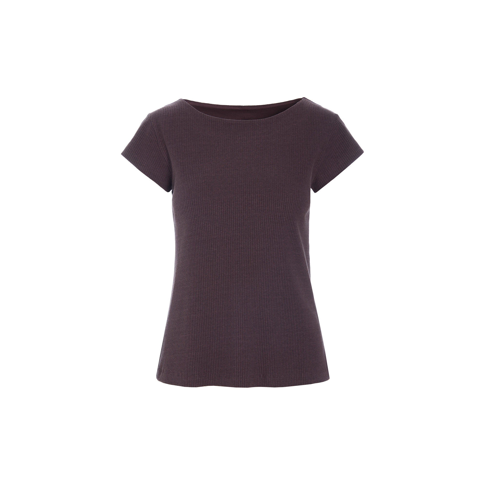 BITTE KAI RAND - Naibu rib t-shirt, raisin - Str. L