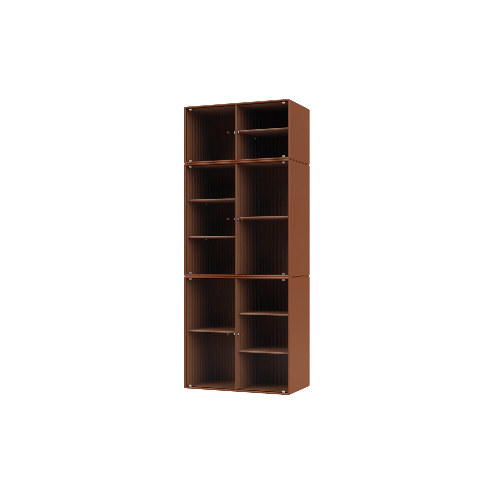Montana Furniture - RIPPLE IV vitrineskab, 146 hazelnut