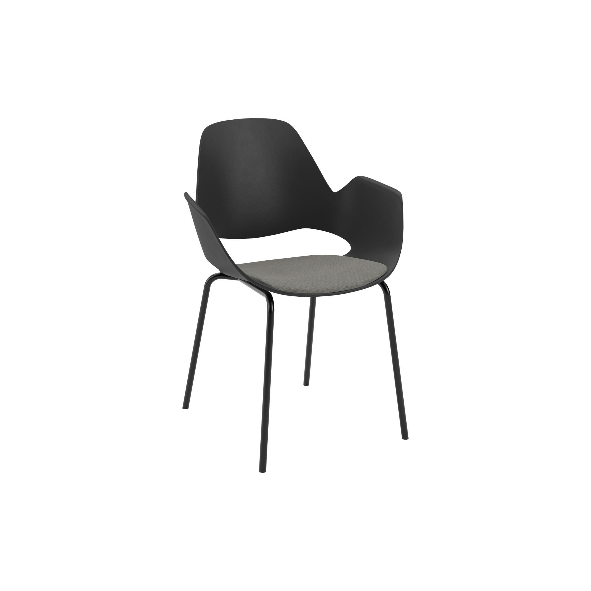 HOUE - FALK Tube stol med armlæn, light grey