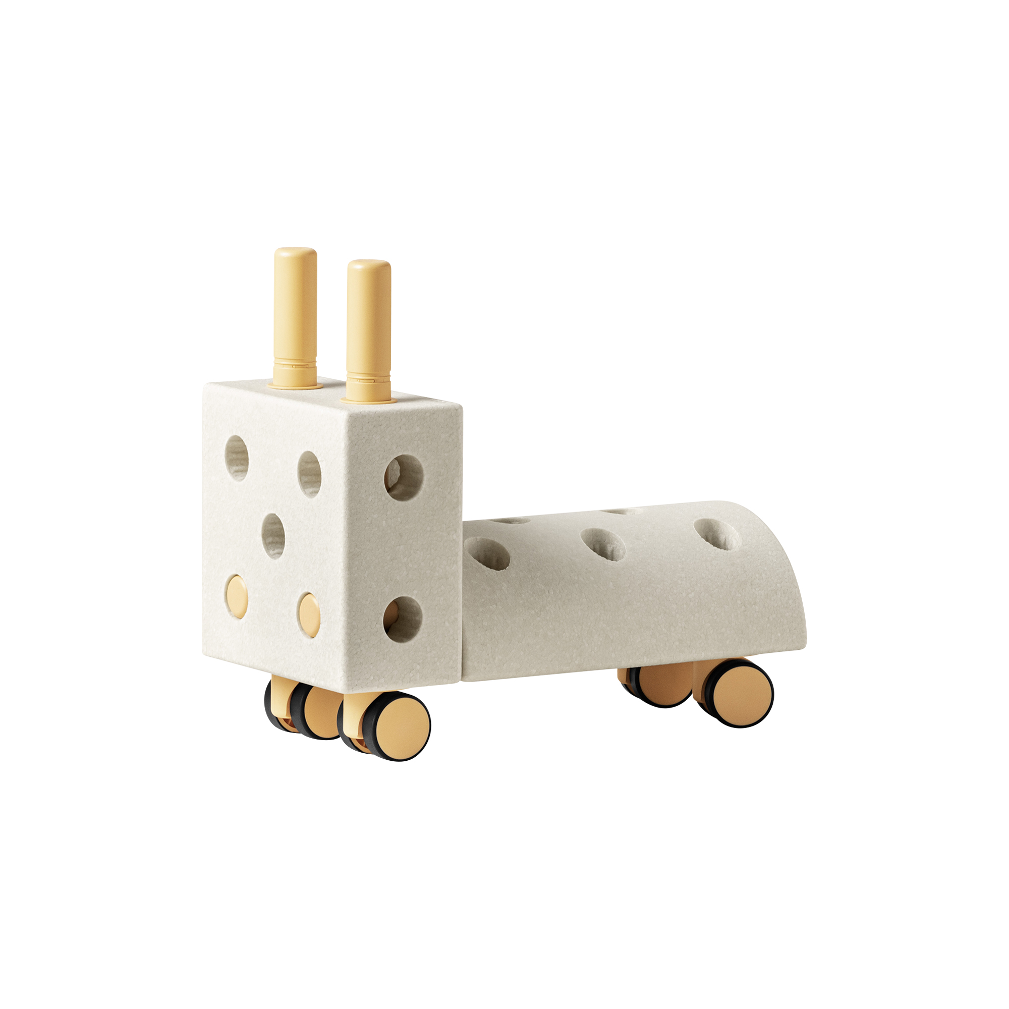 MODU - Lille gåbil, sand grey/honey yellow, Tiny Ride