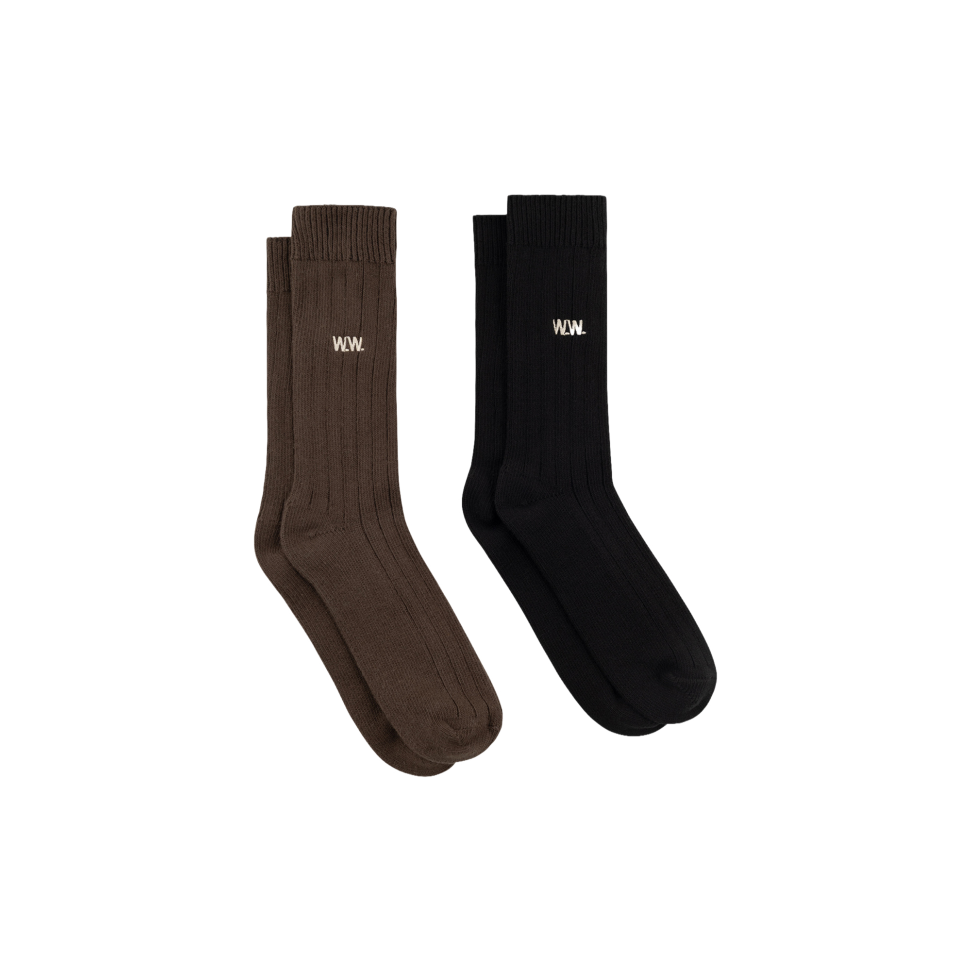 Wood Wood - WWDakota 2 pack sock, desert palm/black - 43-46