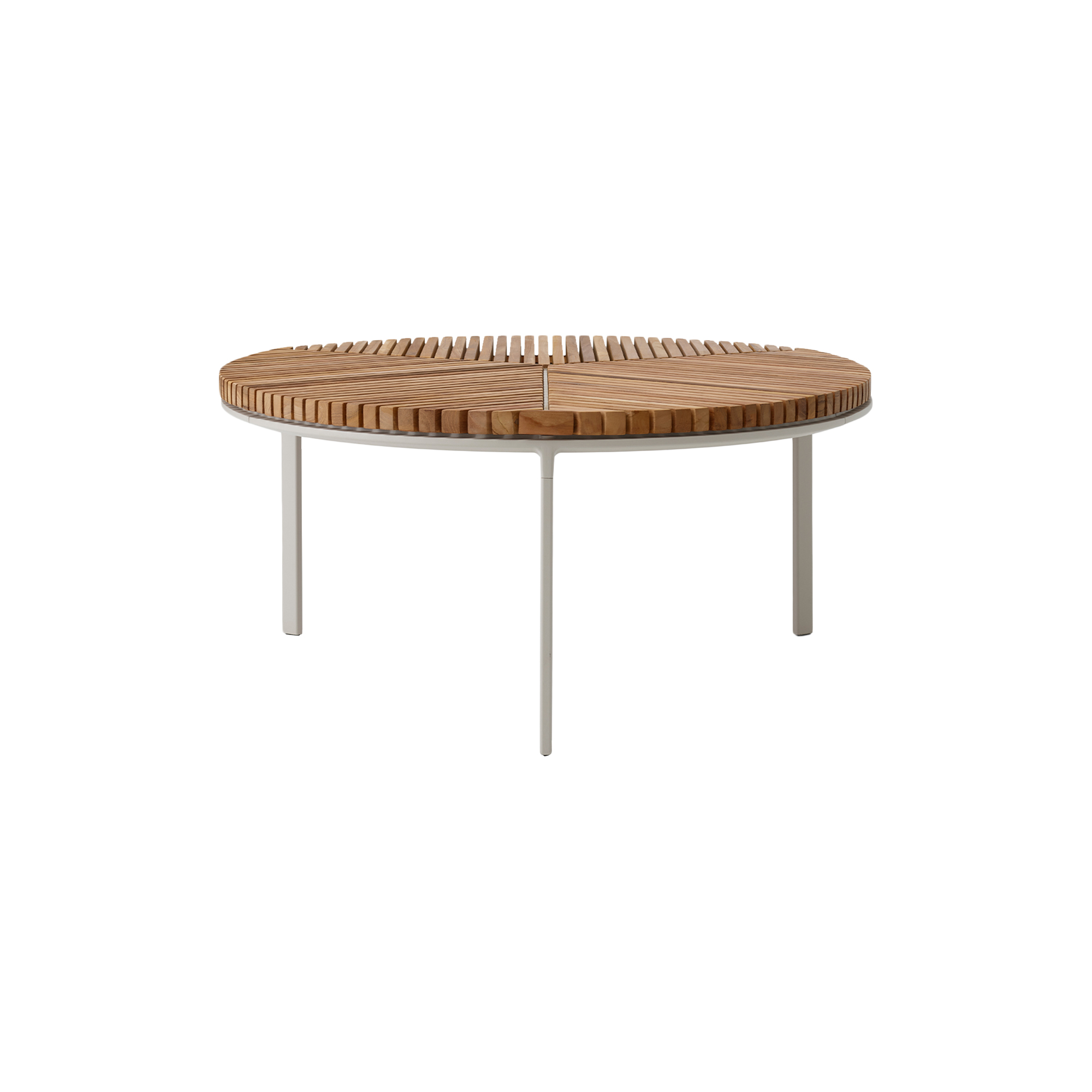 Vipp - VIPP716 Open-Air Coffee Table, teak/light grey