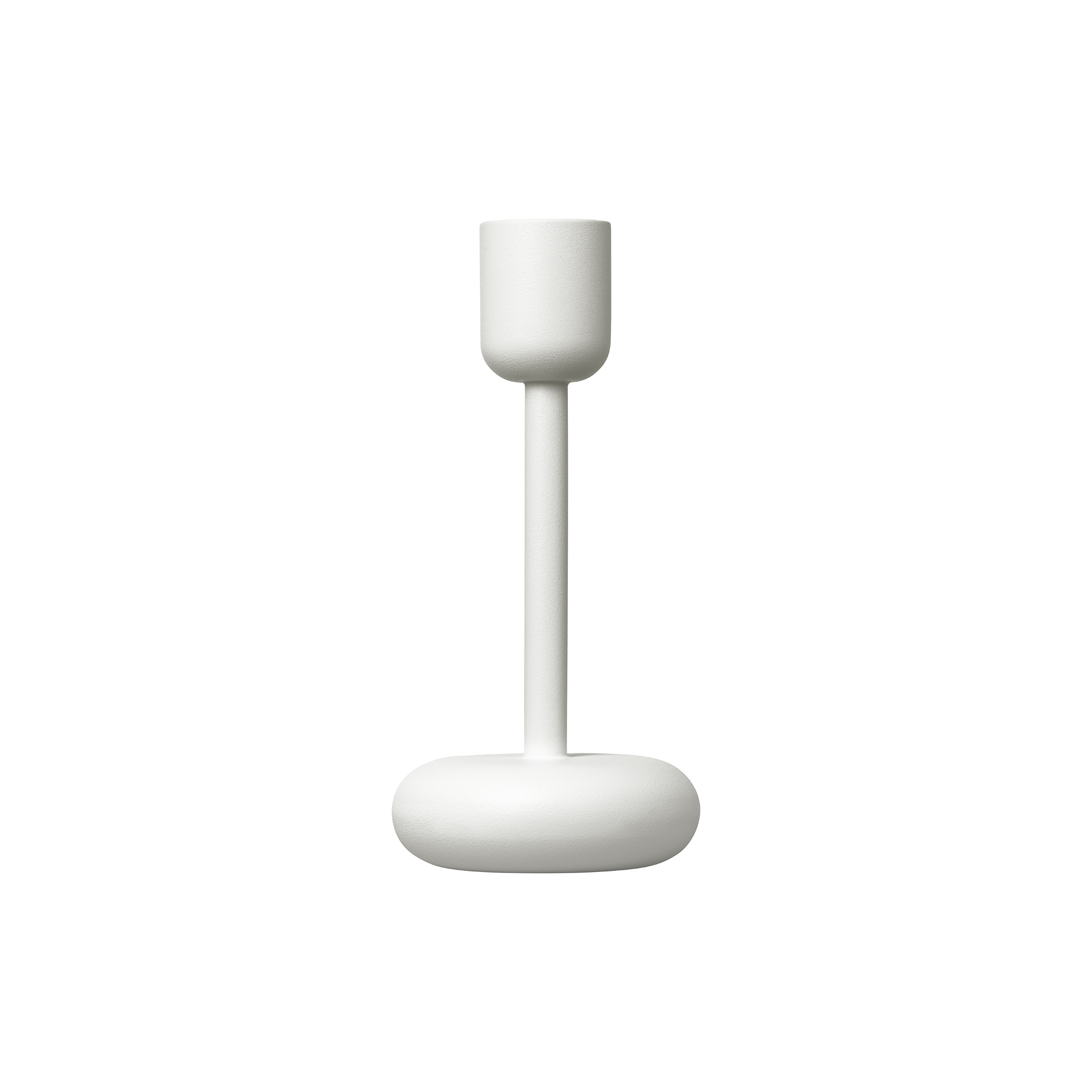 Iittala - Nappula lysestage, hvid - H18.3 cm