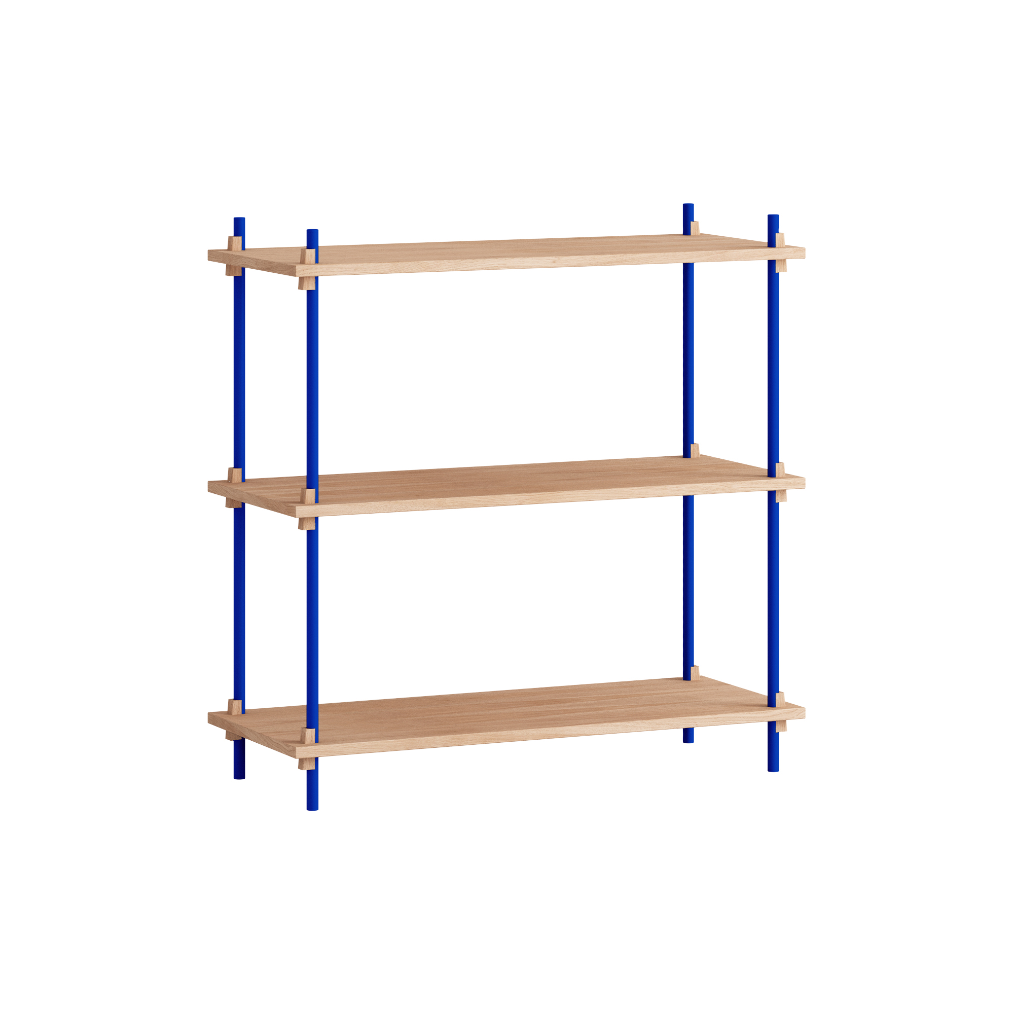 MOEBE - Shelving Classic Standard, oak/deep blue