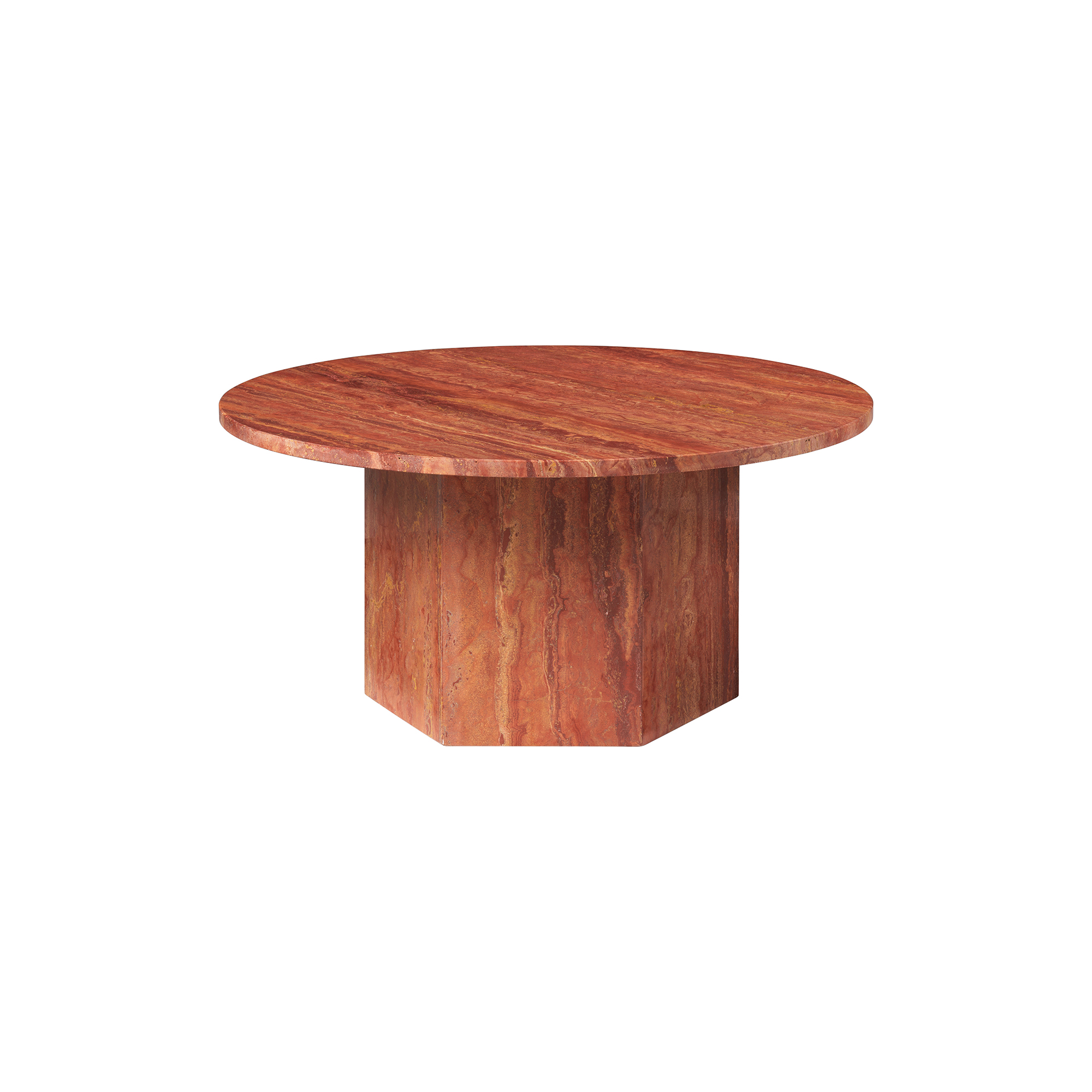 GUBI - Epic Coffee Table, burnt red - Ø80 cm