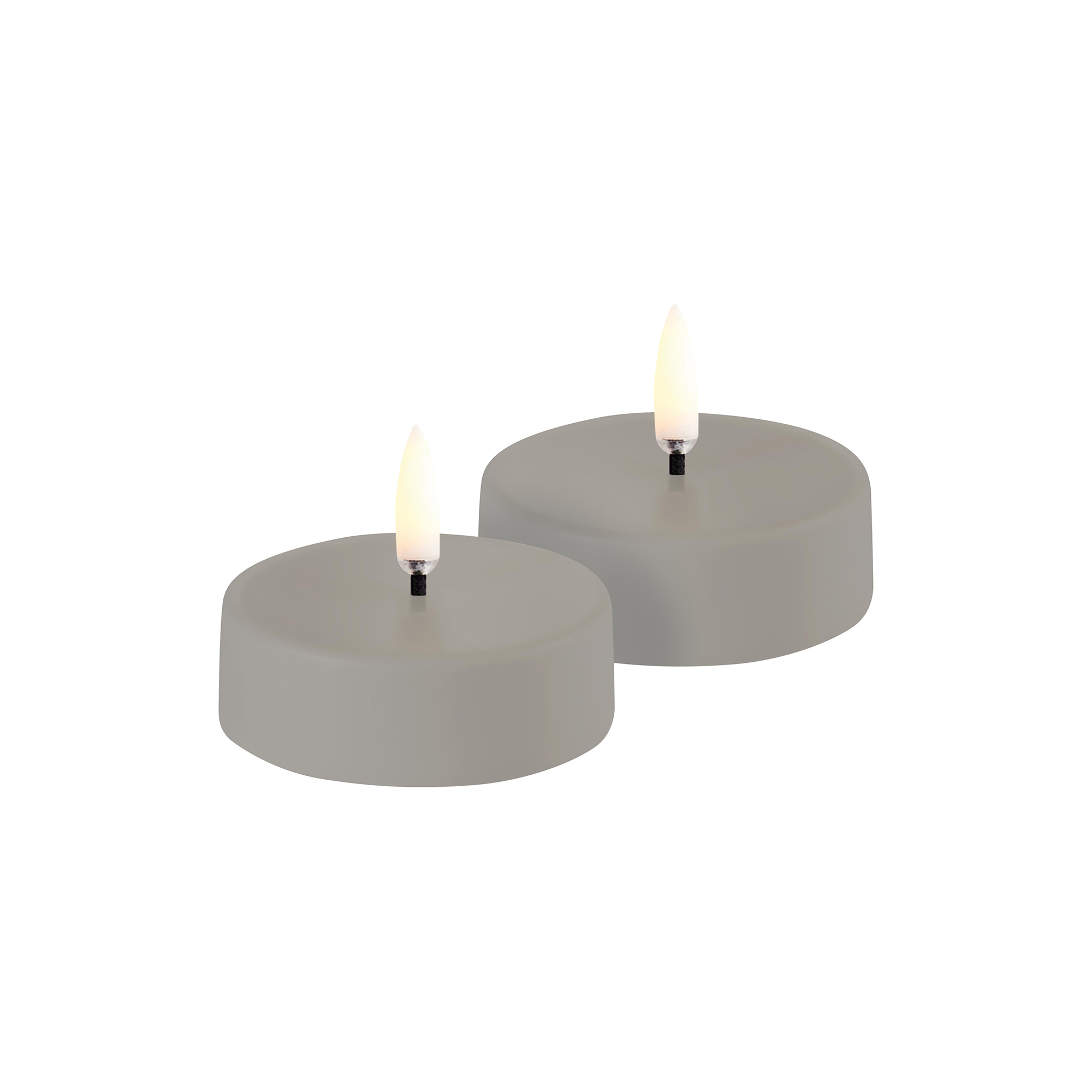 Uyuni Lighting - LED rechargeable maxi tealight 2 stk., sandstone