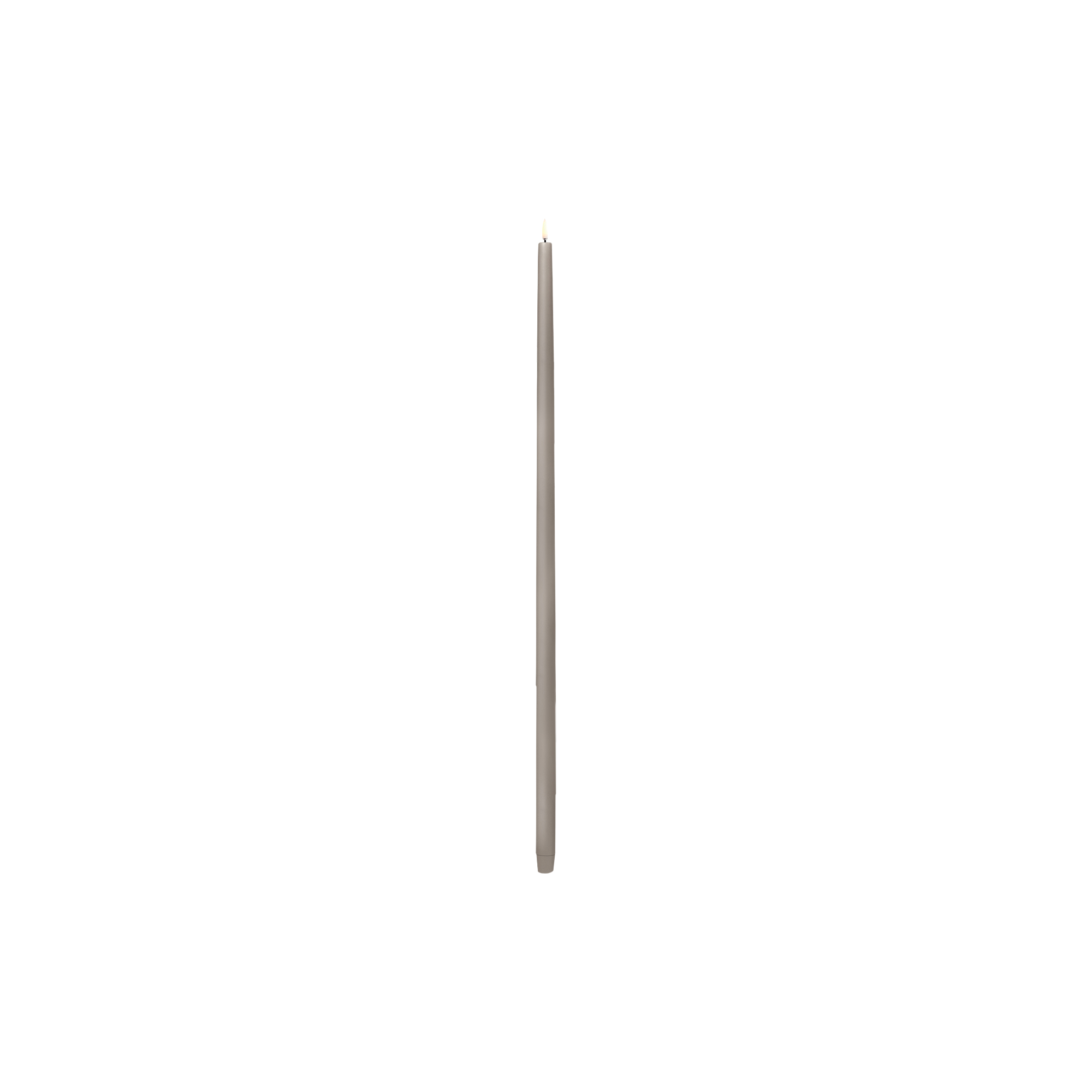 Uyuni Lighting - LED tall taper candle, sandstone - L75 cm