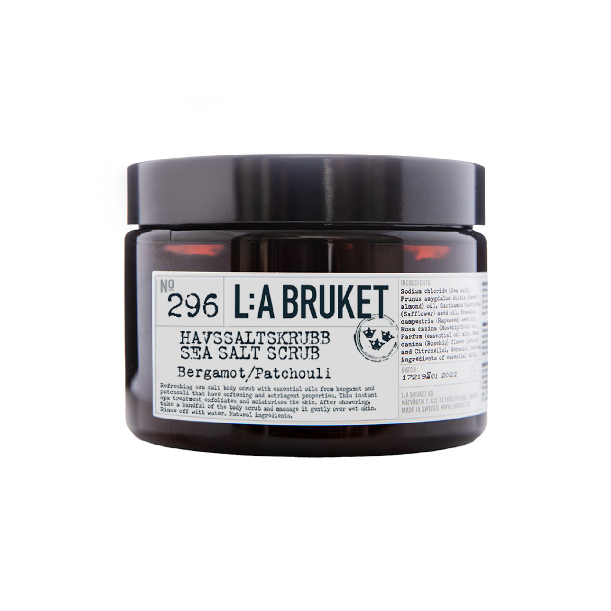 L:a Bruket - No. 063 Sea Salt Scrub, bergamot/patouli