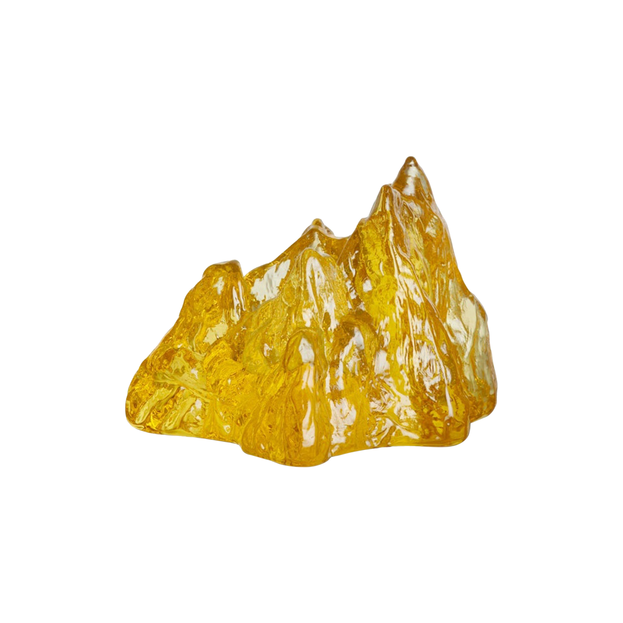 Kosta Boda - The Rock Lysestage, yellow