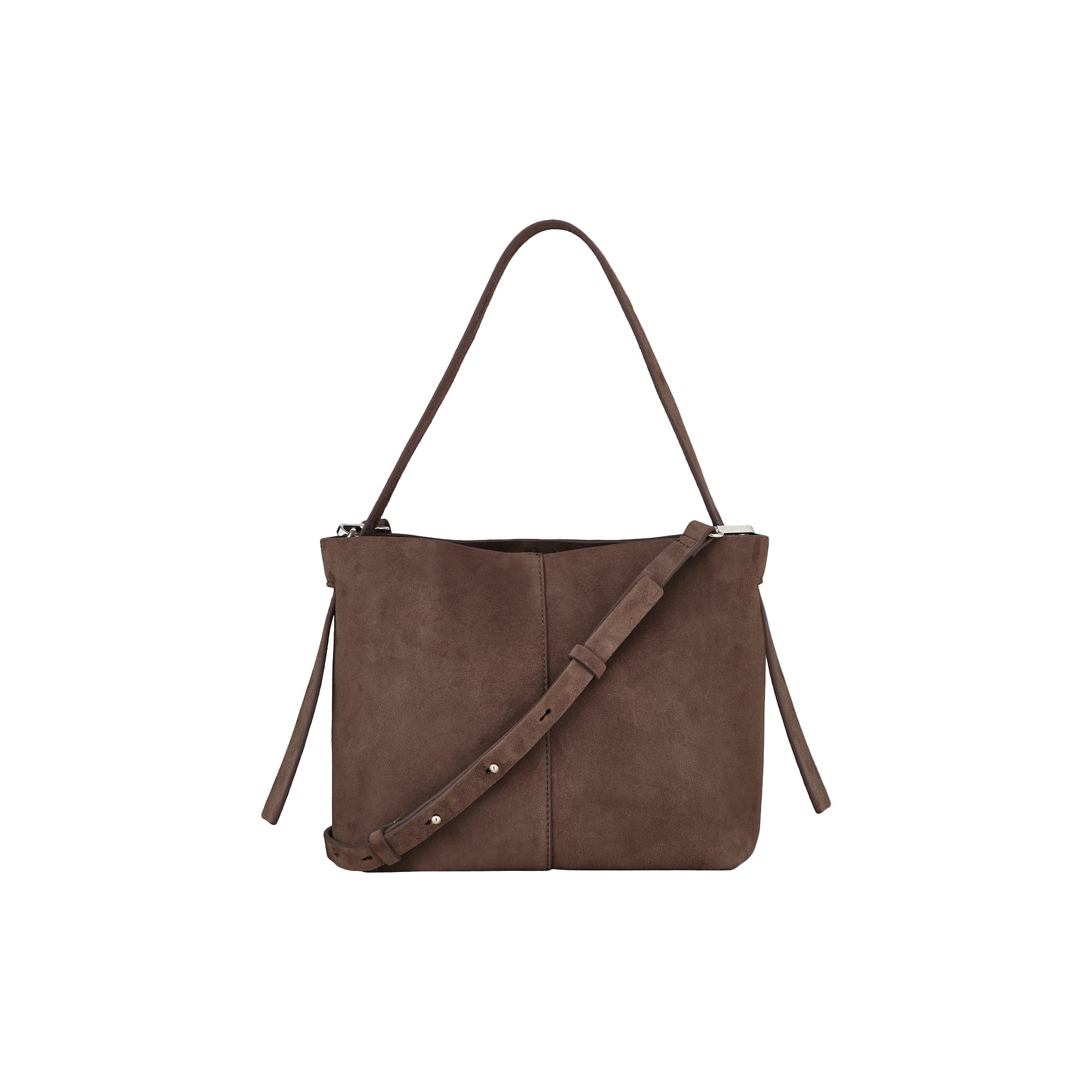 Becksöndergaard - Suede Fraya Small Bag, hot fudge brown