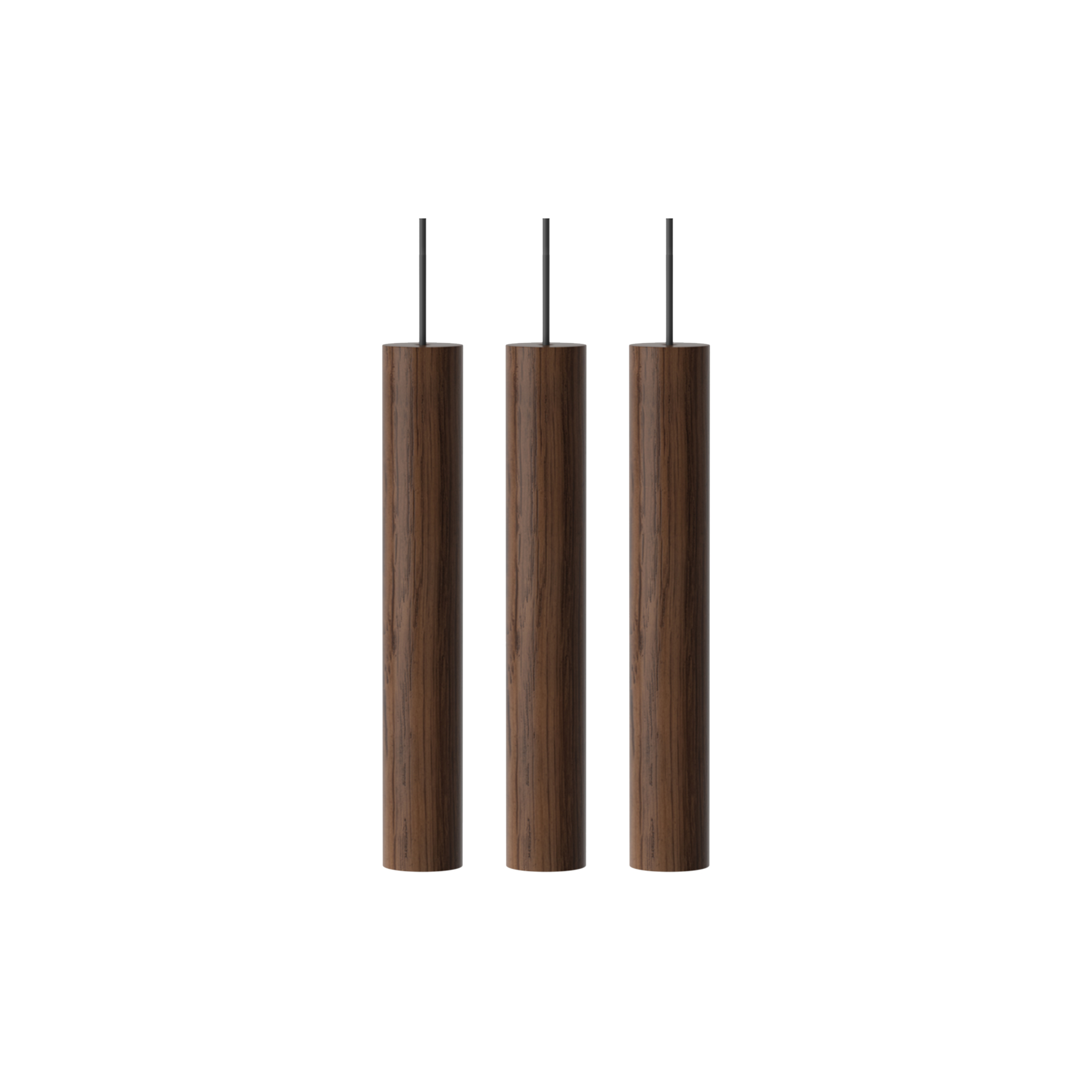 UMAGE - Chimes Cluster 3 Pendant, dark oak