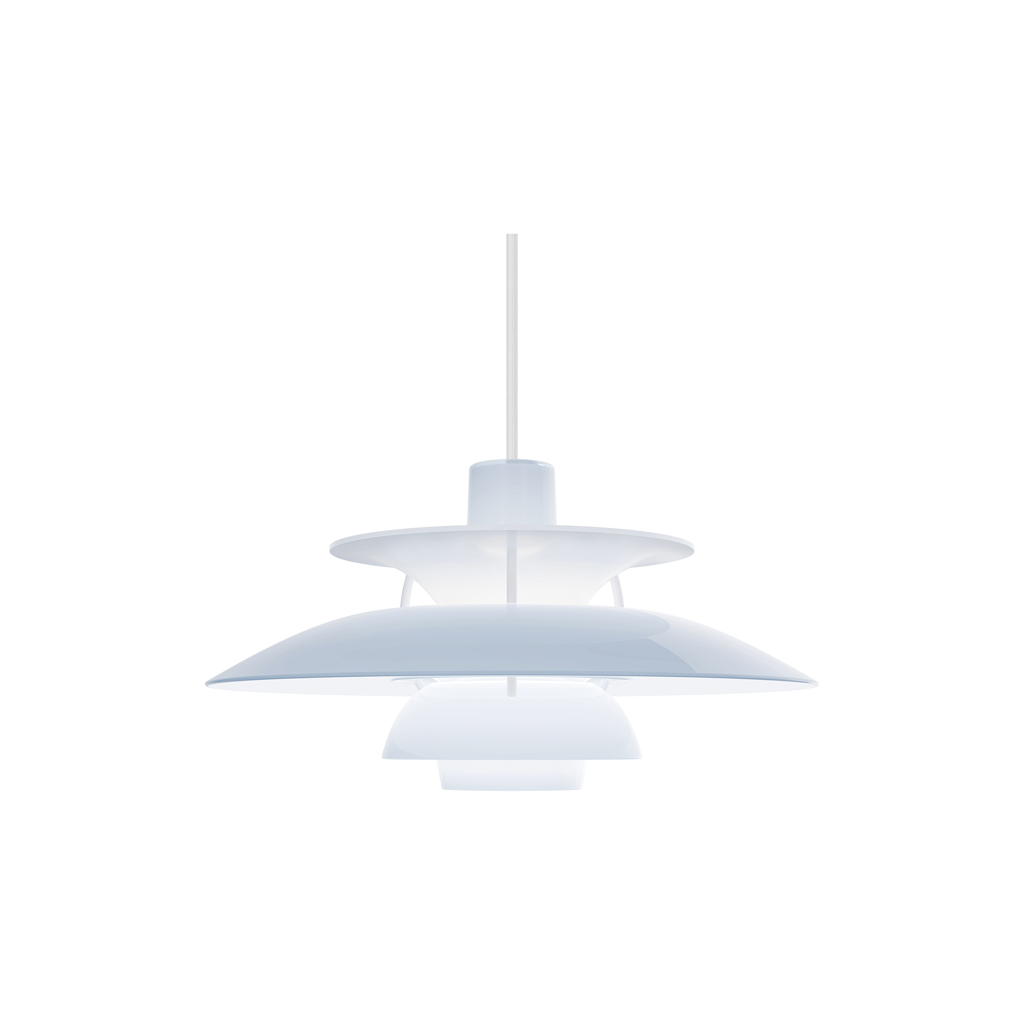 Louis Poulsen - PH 5 320 Opal pendel, opal pale blue