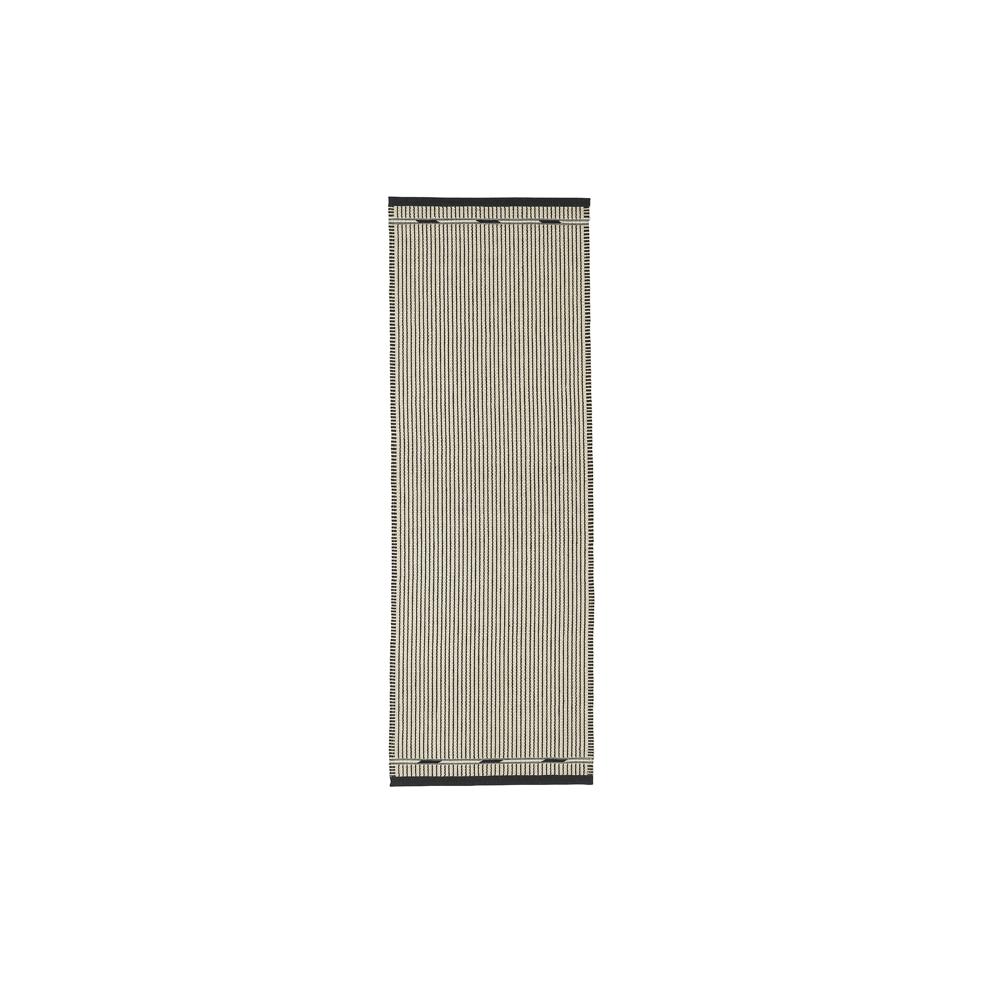 NORDICMODERN - Løber VK-3, hvid/sort - 80x240 cm