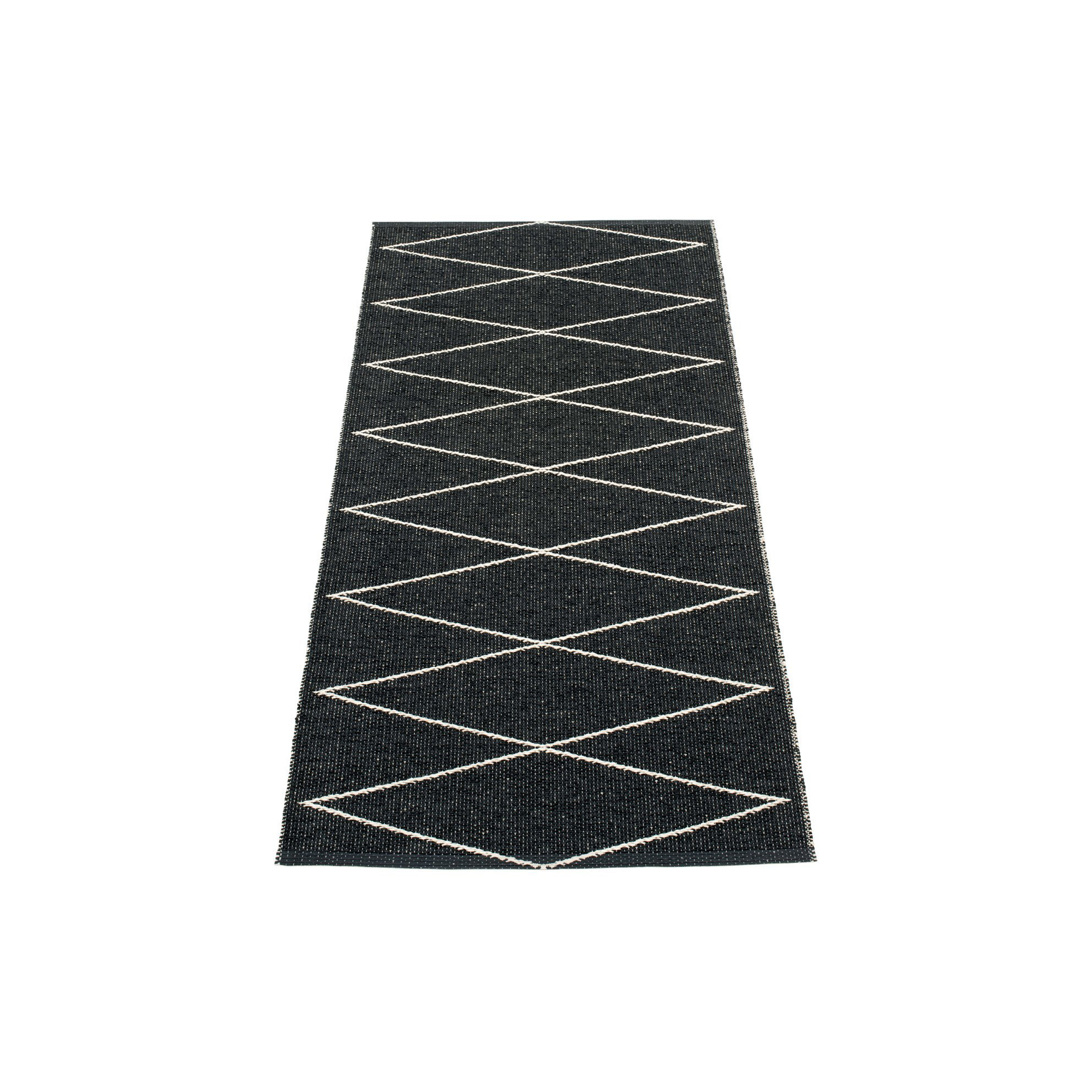 Pappelina - Max gulvløber, black/vanilla - 70x160 cm