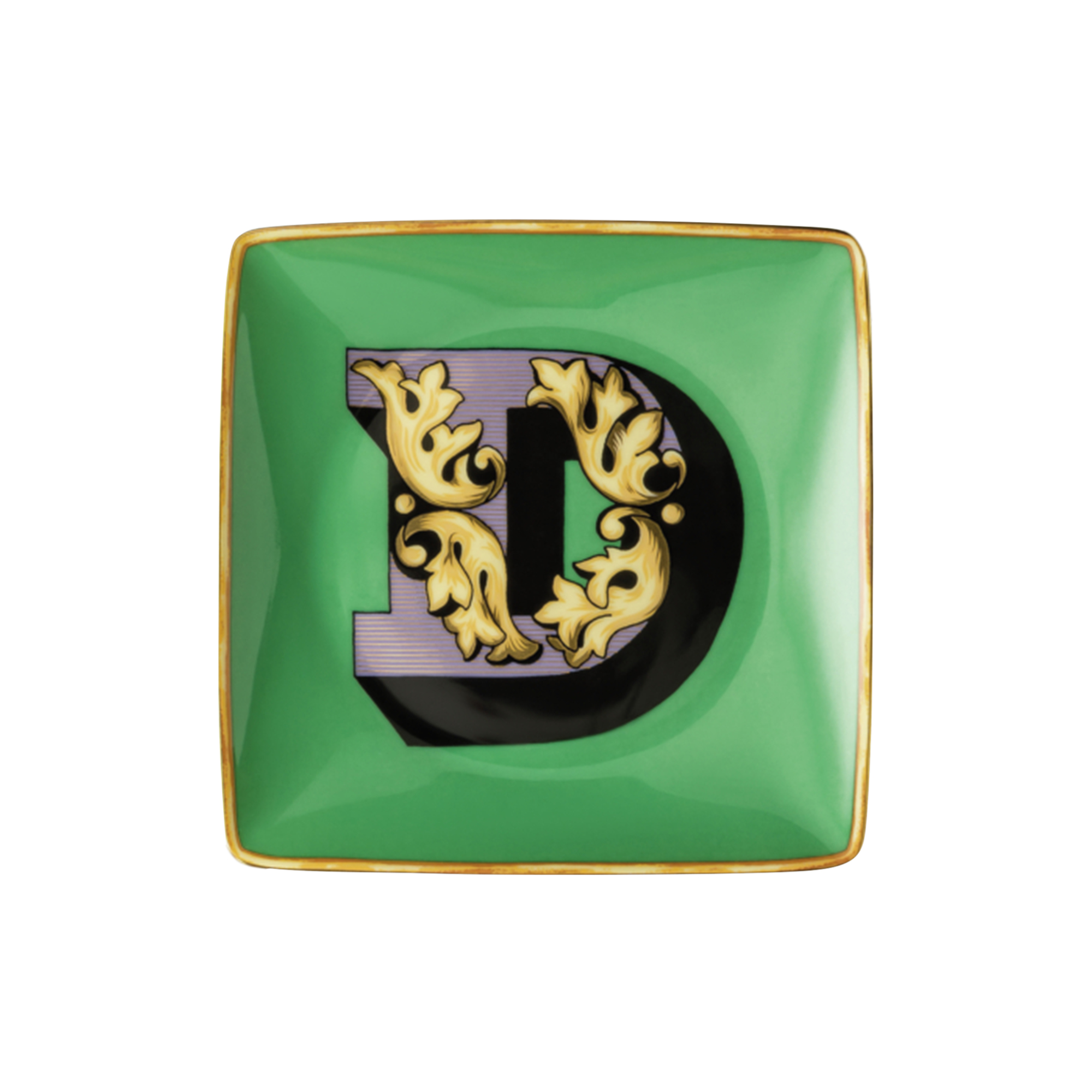 Rosenthal x Versace - Versace Alphabet Dish D, Alphabet Collection
