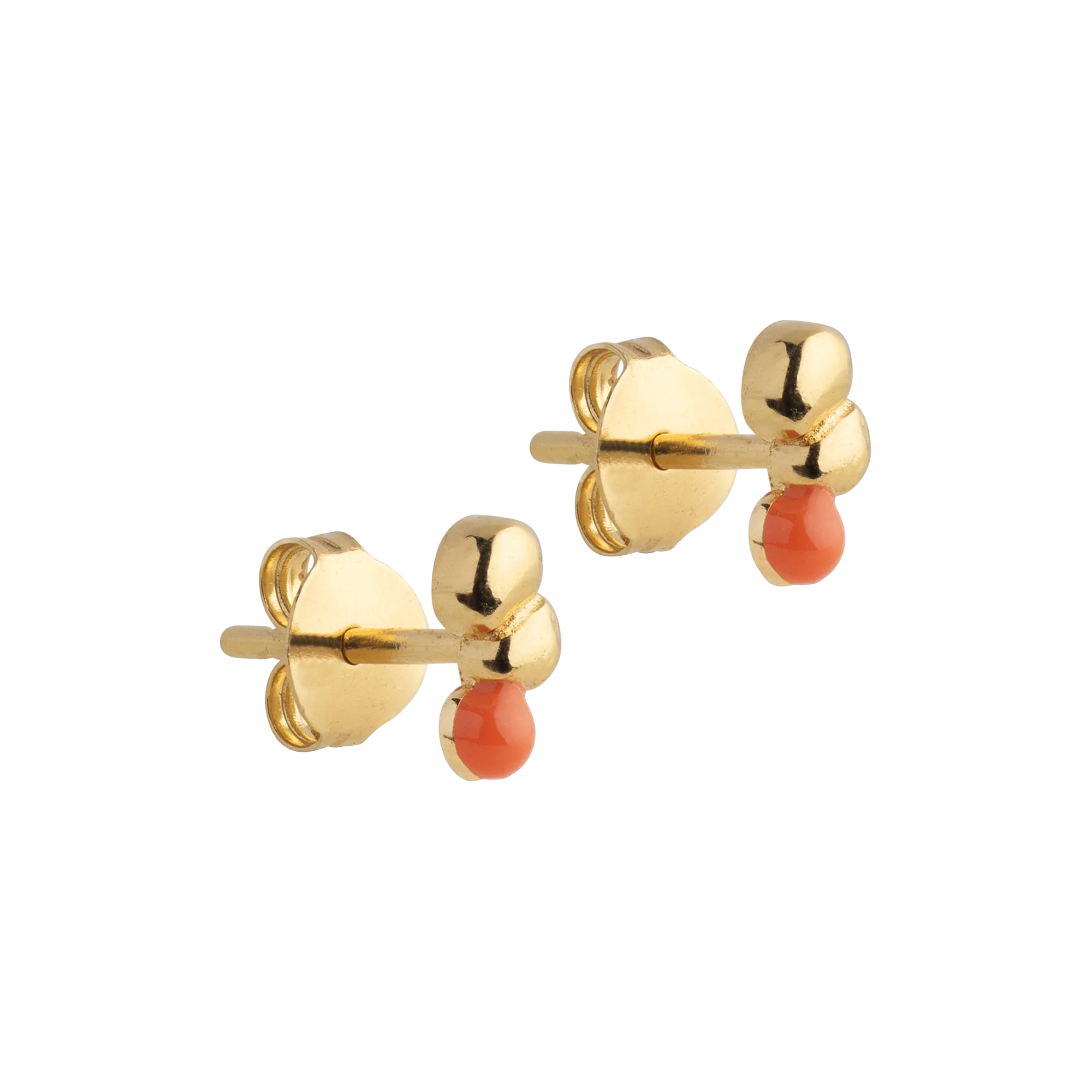 ENAMEL Copenhagen - Nara ørestikker, light coral