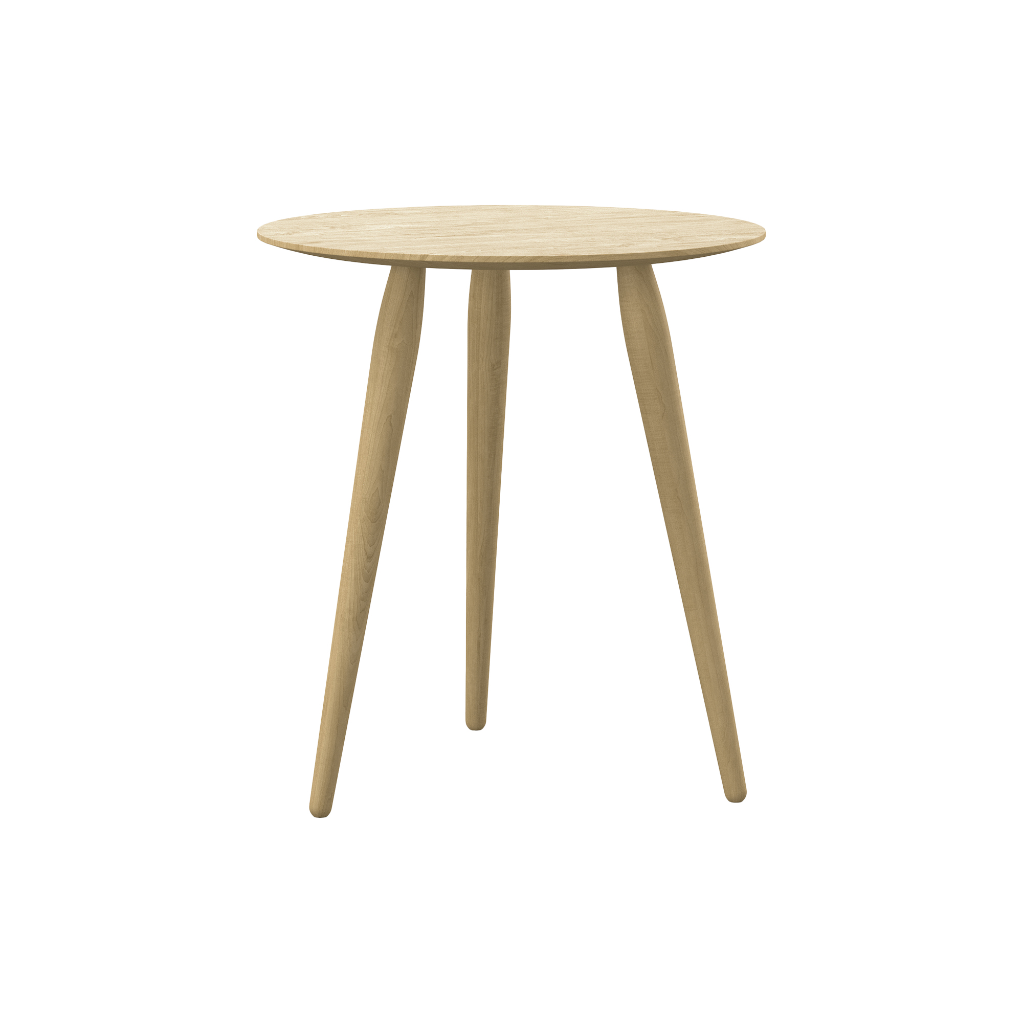 Bruunmunch Furniture - PLAYround Ø45 sofabord, hvidolieret eg - H50 cm