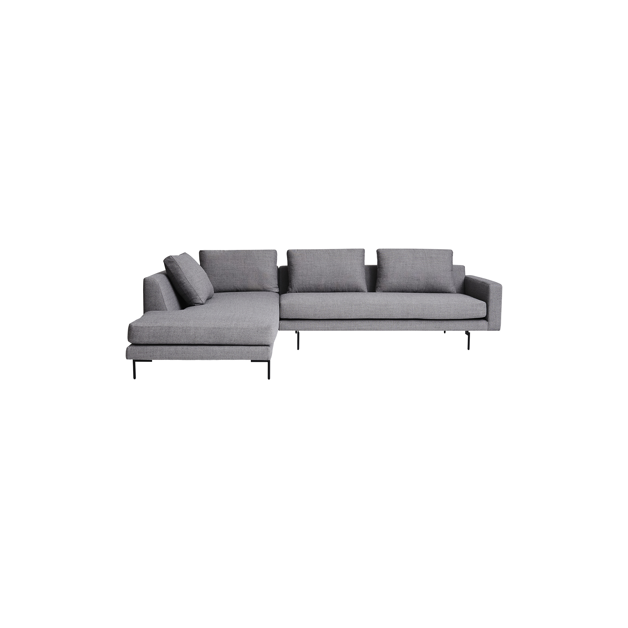 Wendelbo - Edge V2 sofa med venstrevendt chaiselong, capture 4601 - H: 78 x L: 289 x D: 100-229 cm.