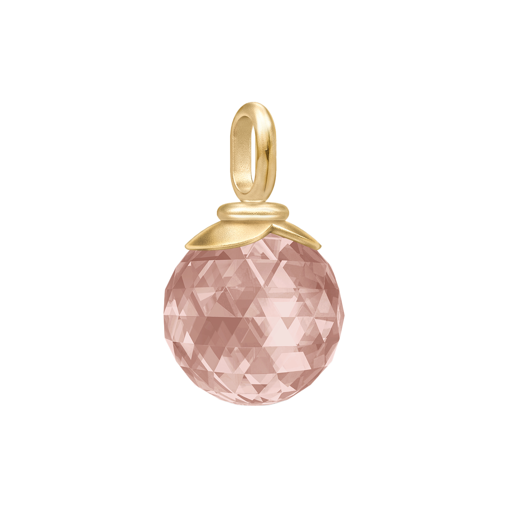 Julie Sandlau - Berry Pendant M, gold/turmalin rose - Medium