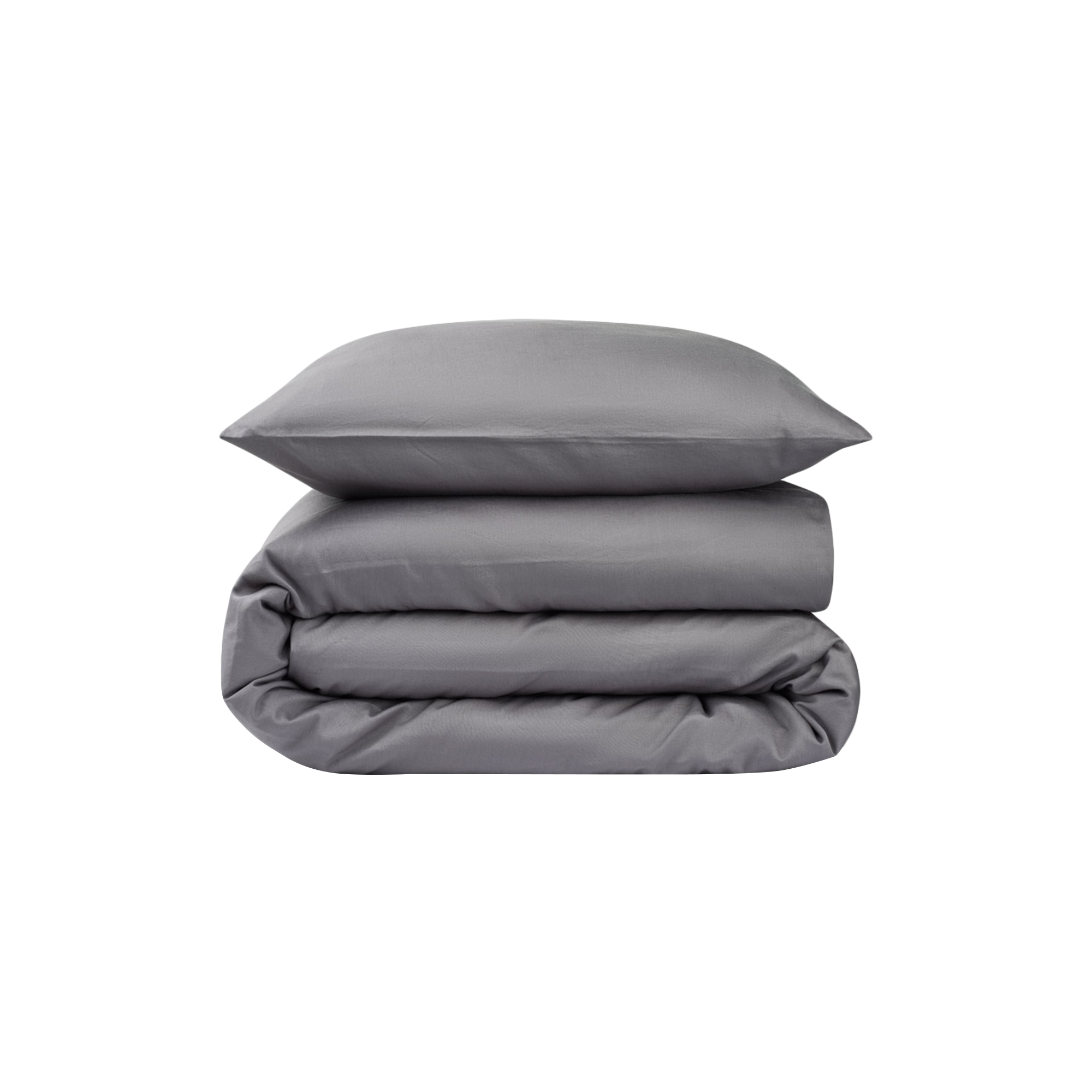 Sekan - Satin sengesæt, kul - 200x220-60x63 cm
