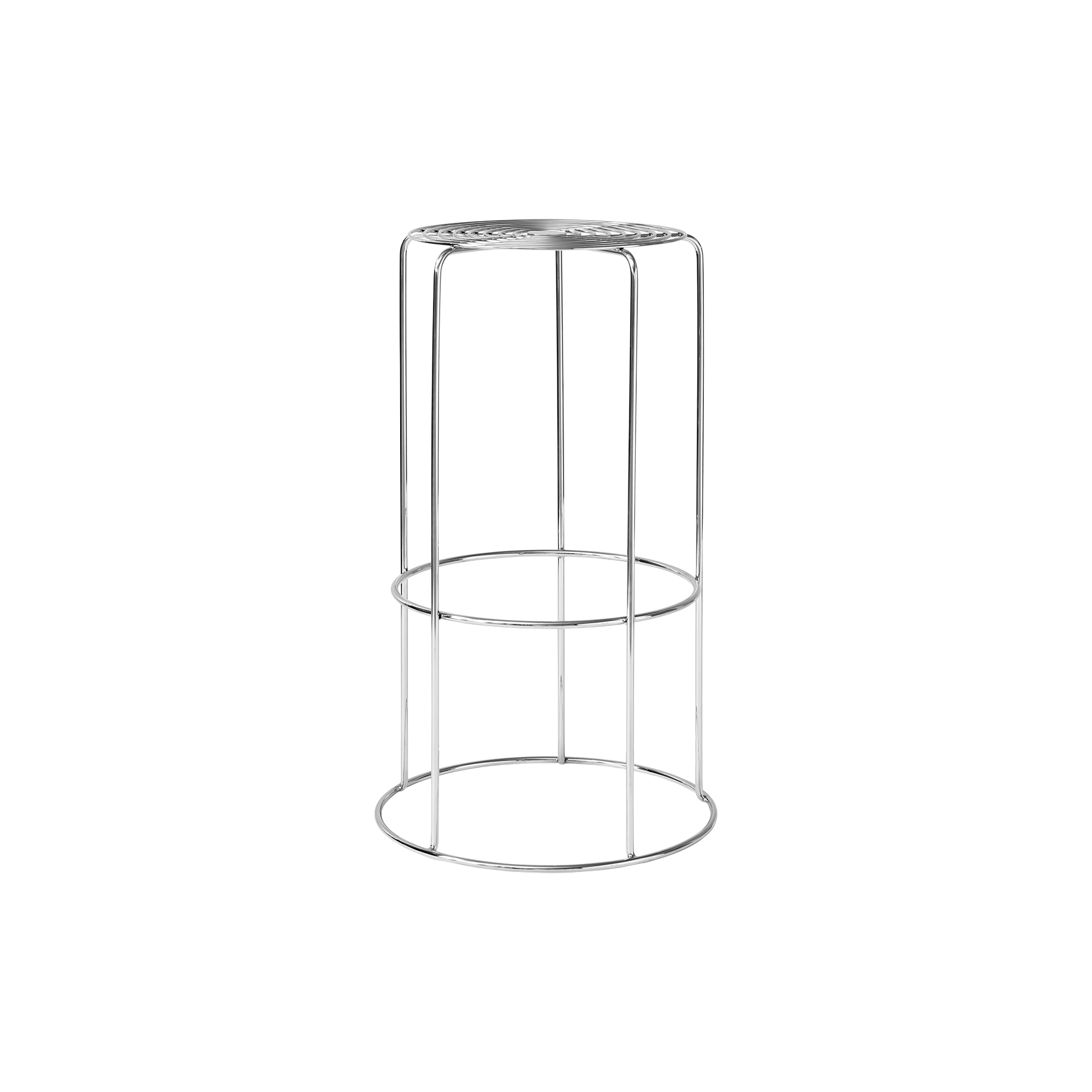 &Tradition - Wire VP16 | Mirror Polished Steel | Barstol