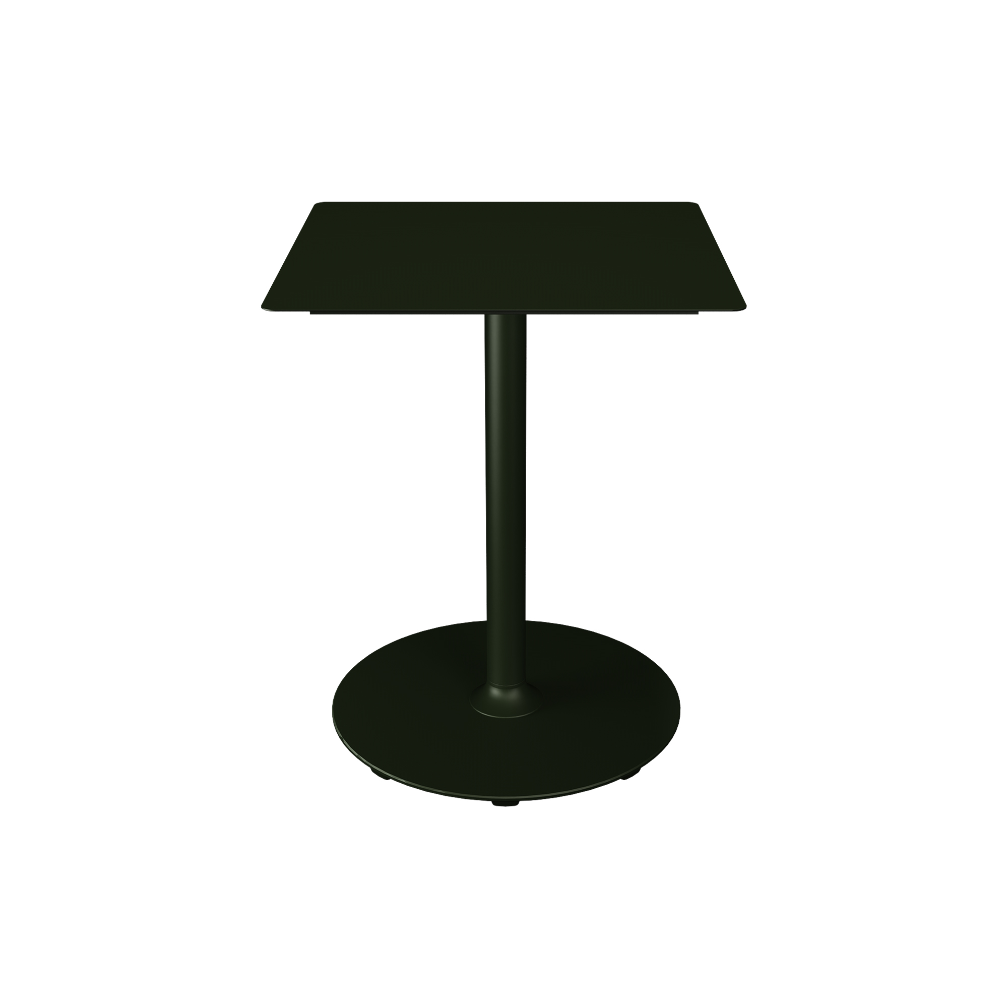 HOUE - PICO Café Table with Round Base 60x60, olive green