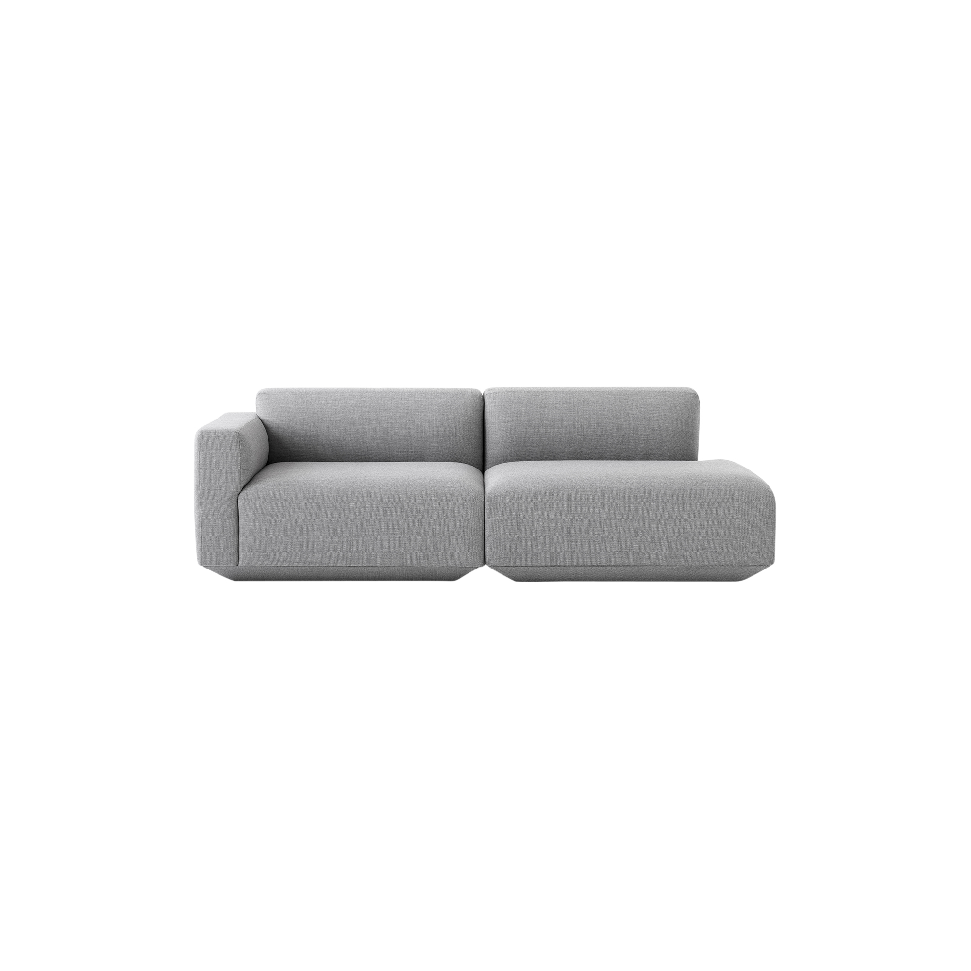 &Tradition - Develius modulsofa G, lysegrå - H: 70 x L: 220 x D: 89 cm.