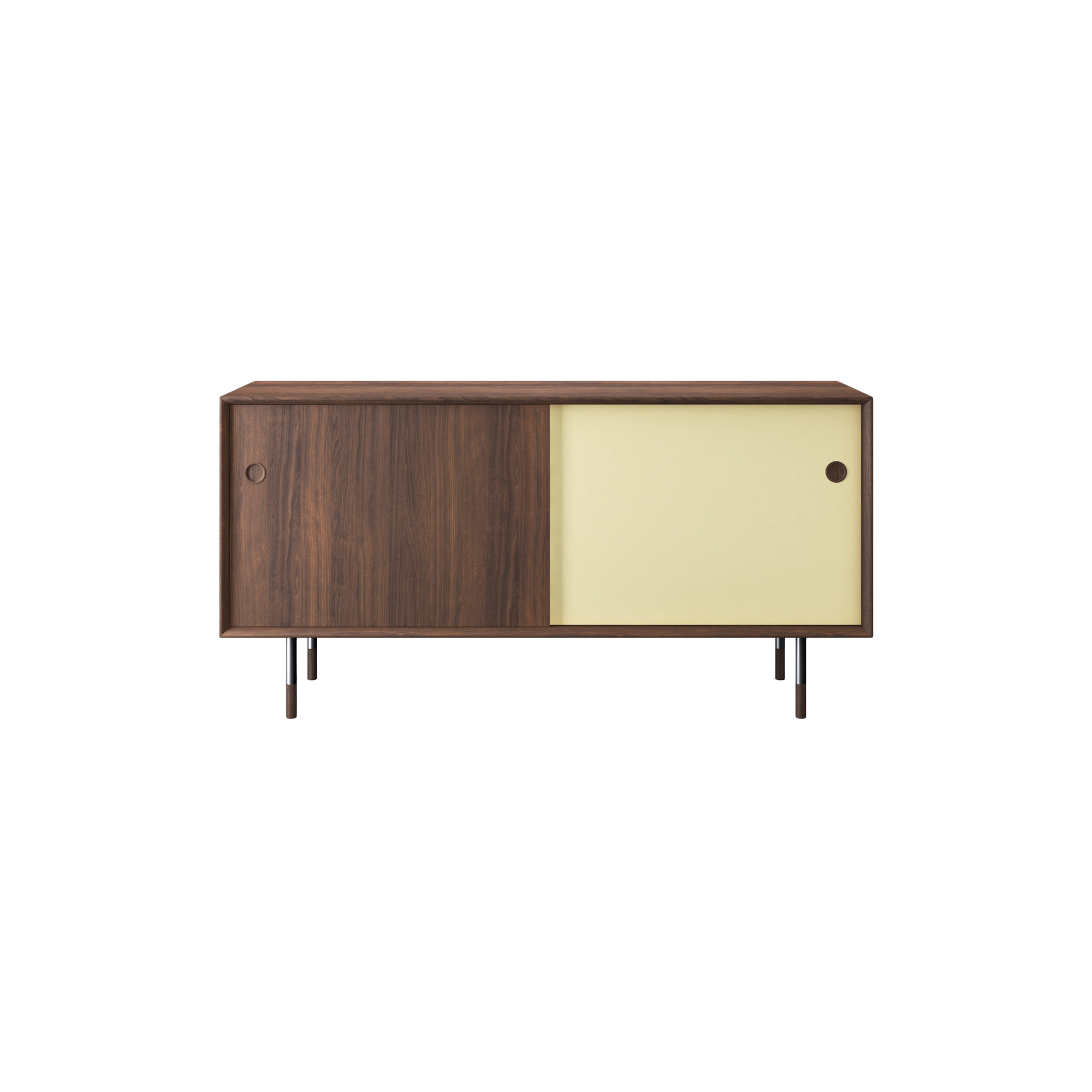 Sibast Furniture - Sibast No 11 Sideboard, yellow/white - H: 76 x L: 152 x D: 42 cm.
