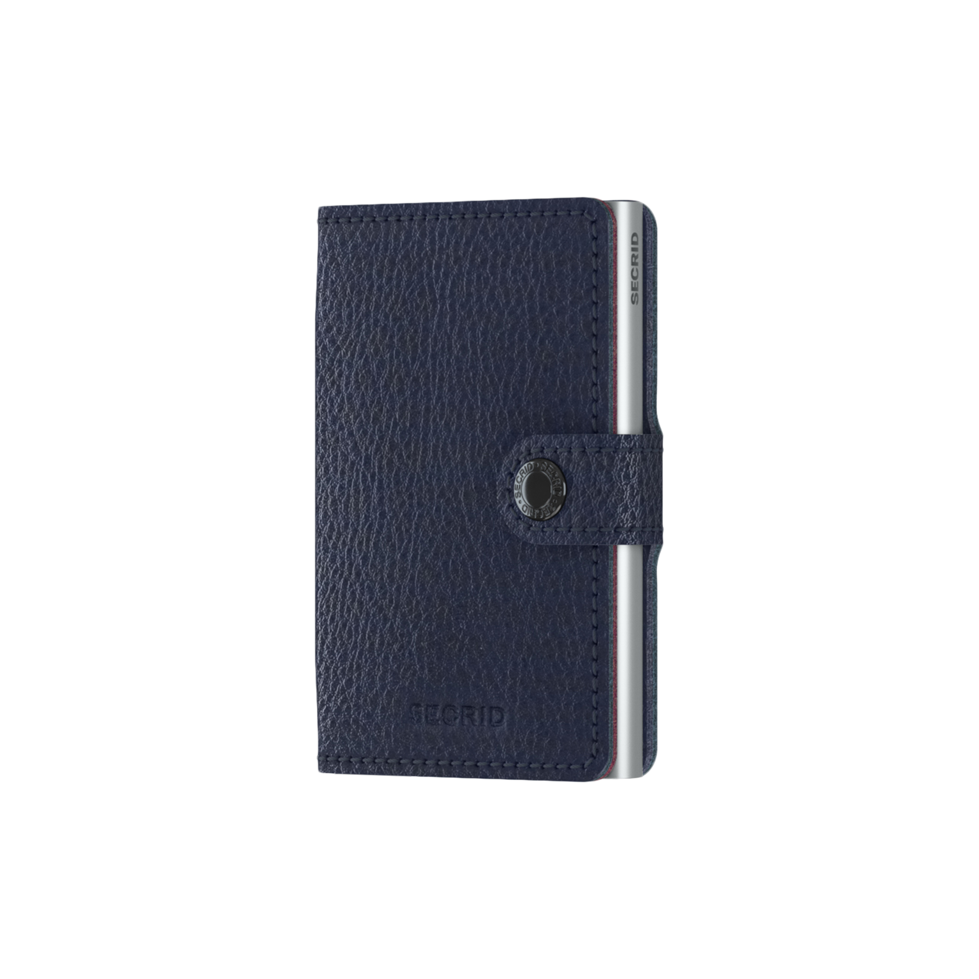 Secrid - Miniwallet, vegetable tanned navy/silver